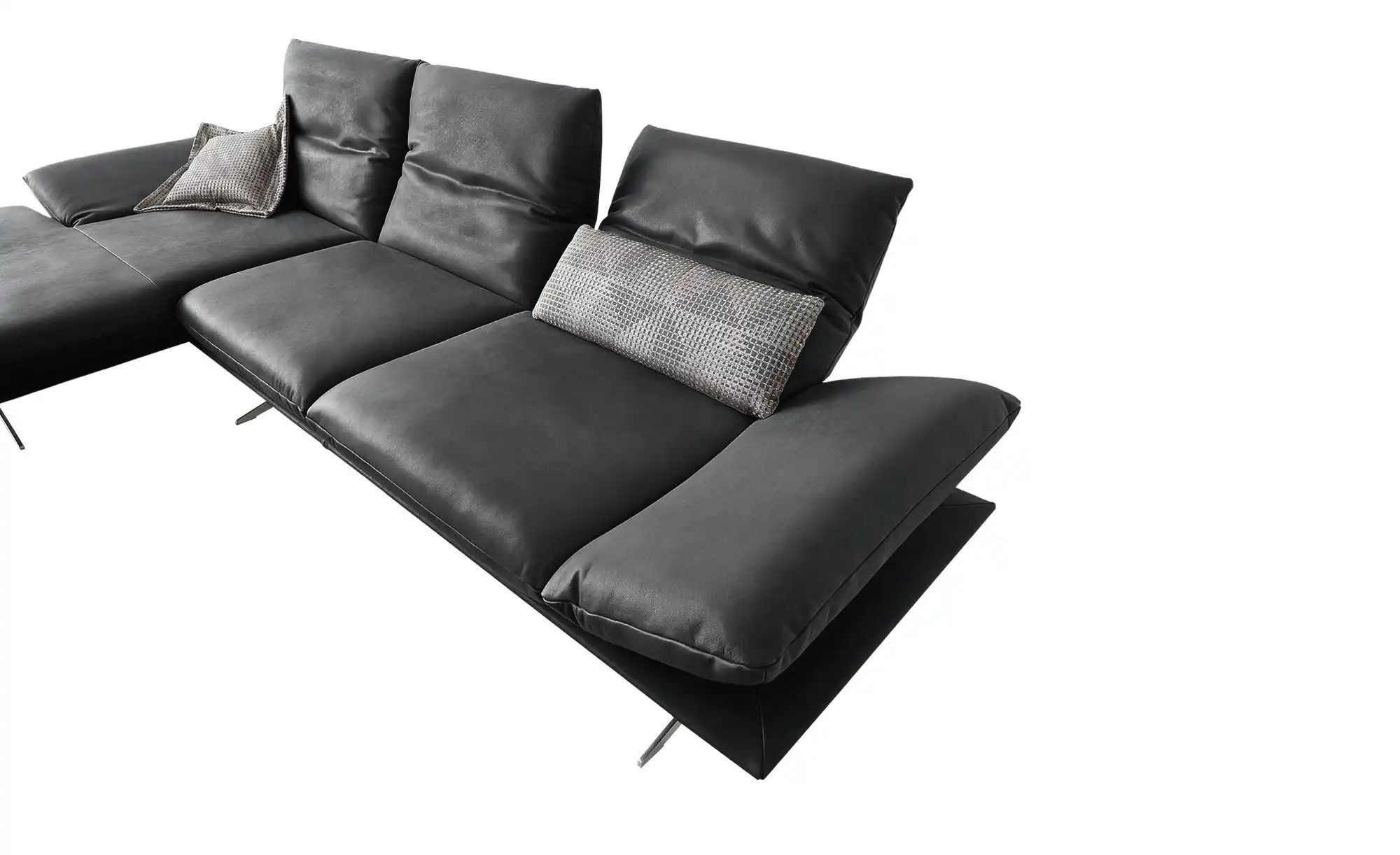 KOINOR Ecksofa Echtleder Francis ¦ grau ¦ Maße (cm): B: 314 H: 93 T: 159.0 günstig online kaufen