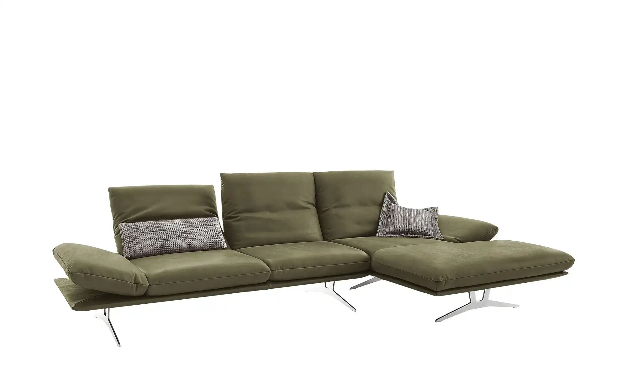 KOINOR Ecksofa Echtleder Francis ¦ grün ¦ Maße (cm): B: 314 H: 93 T: 159.0 günstig online kaufen