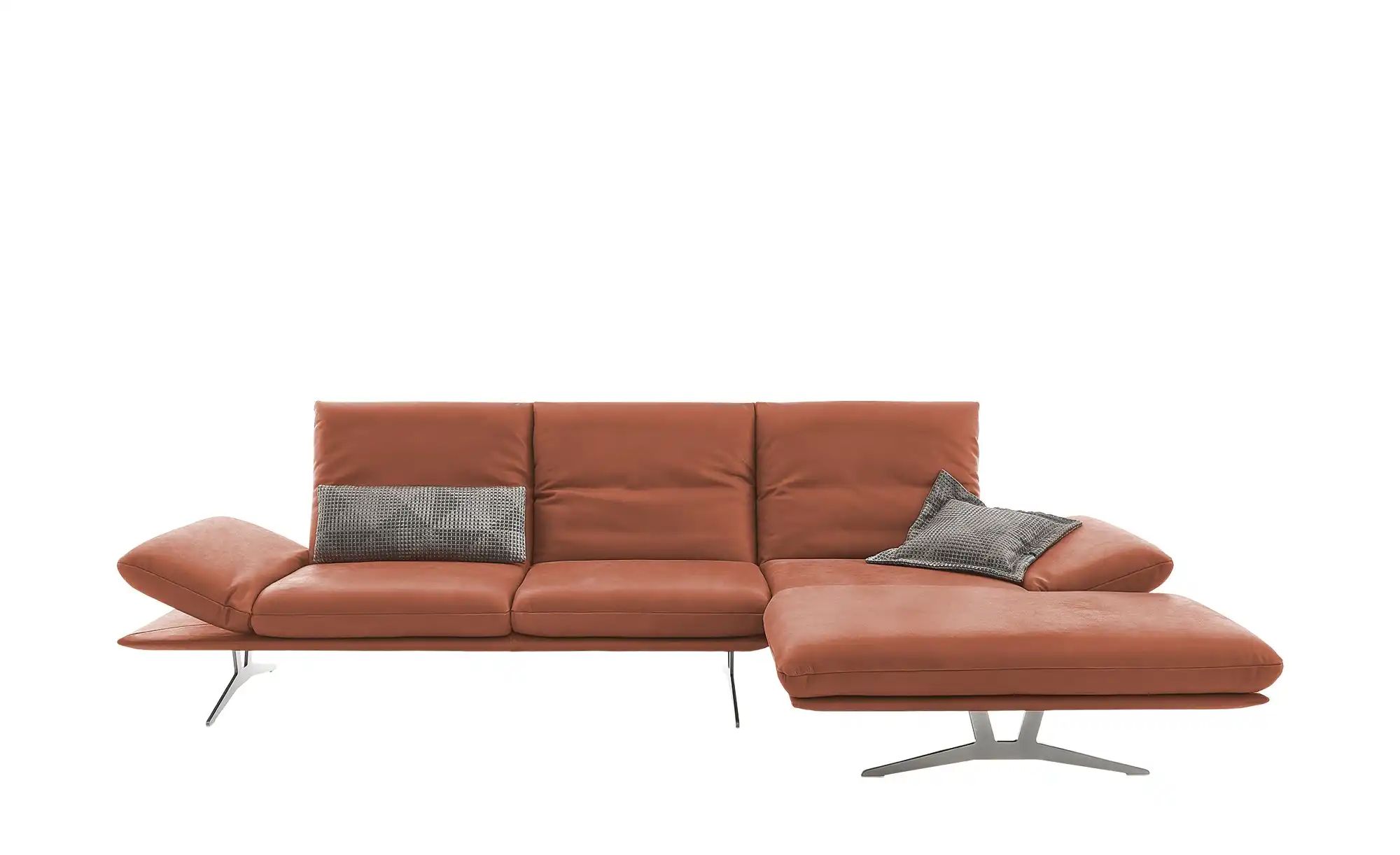 KOINOR Ecksofa Echtleder Francis ¦ rot ¦ Maße (cm): B: 314 H: 93 T: 159.0 P günstig online kaufen