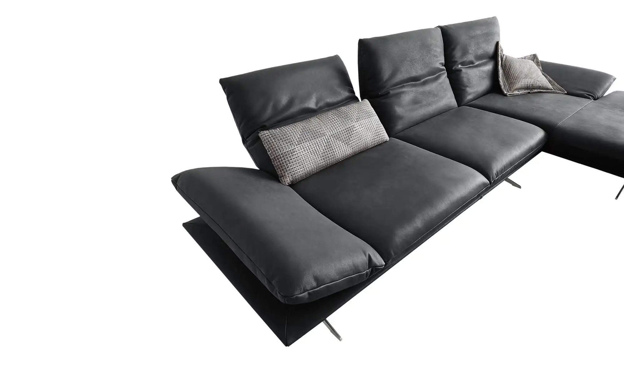 KOINOR Ecksofa Echtleder Francis ¦ grau ¦ Maße (cm): B: 314 H: 93 T: 159.0 günstig online kaufen