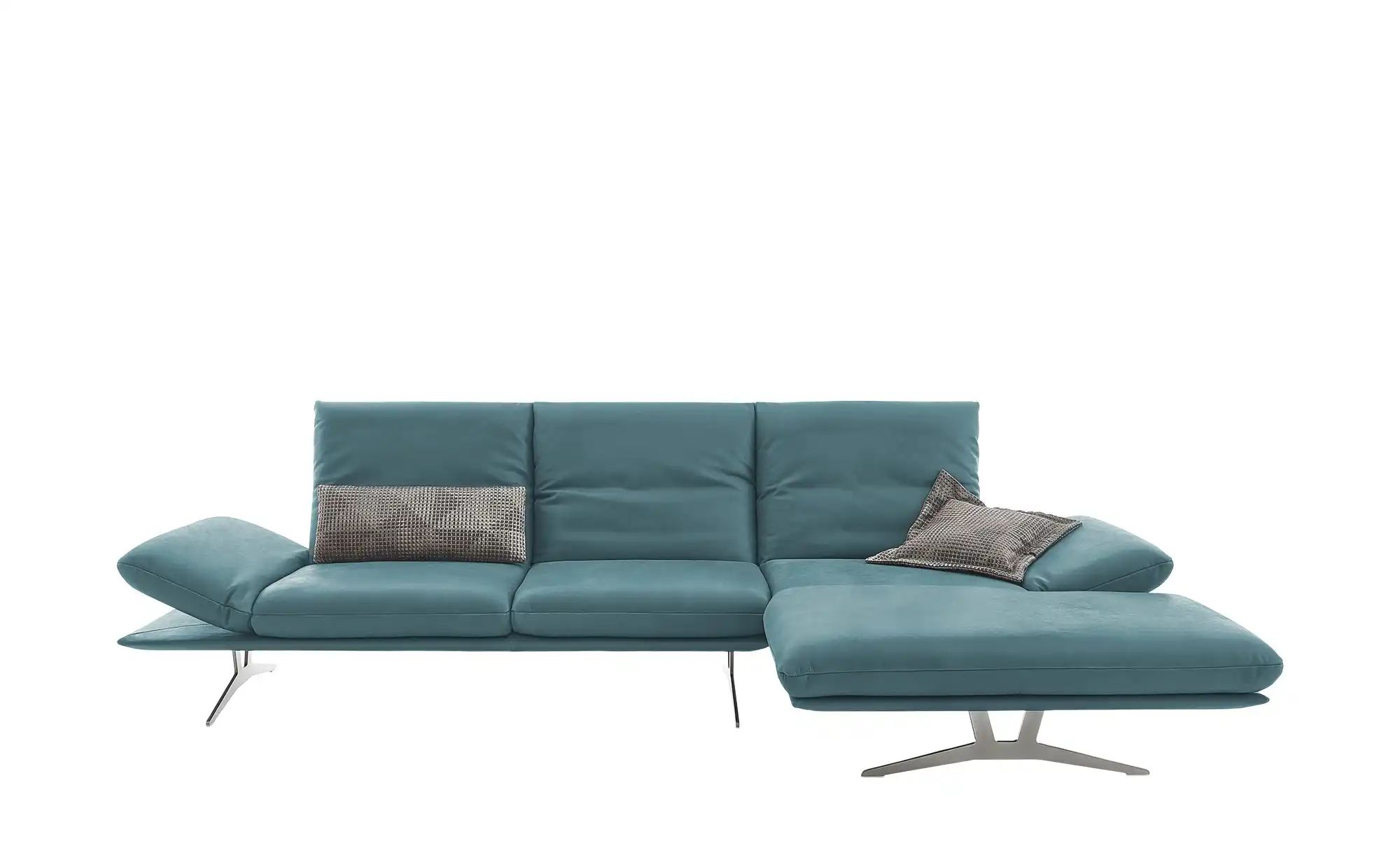 KOINOR Ecksofa Echtleder Francis ¦ türkis/petrol ¦ Maße (cm): B: 314 H: 93 günstig online kaufen
