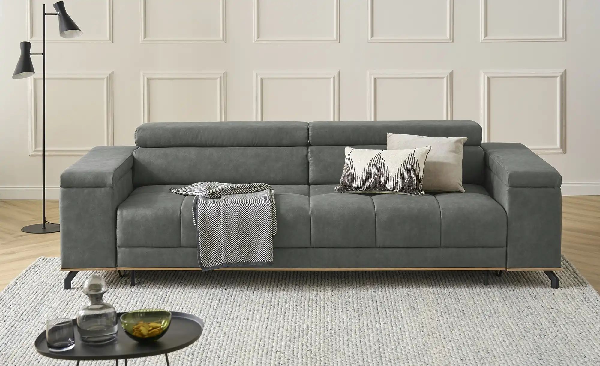 smart Big Sofa  Patricia ¦ grau ¦ Maße (cm): B: 250 H: 74 T: 108 Polstermöb günstig online kaufen