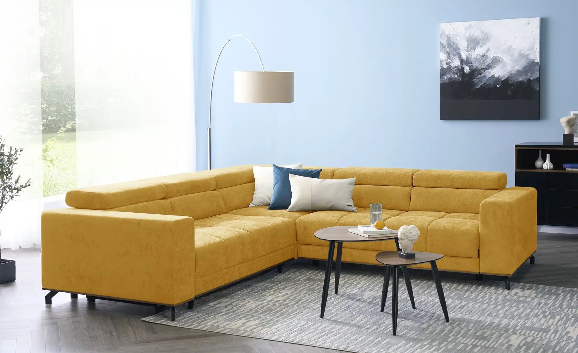 smart Ecksofa   Patricia ¦ gelb ¦ Maße (cm): B: 269 H: 74 T: 269 Polstermöb günstig online kaufen