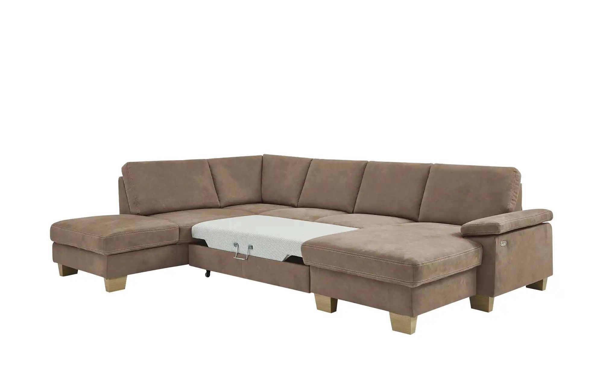 Thumbnail - meinSofa Wohnlandschaft Samu ¦ braun ¦ Maße (cm): H: 90 Polstermöbel > Sofas > Schlafsofas - Höffner