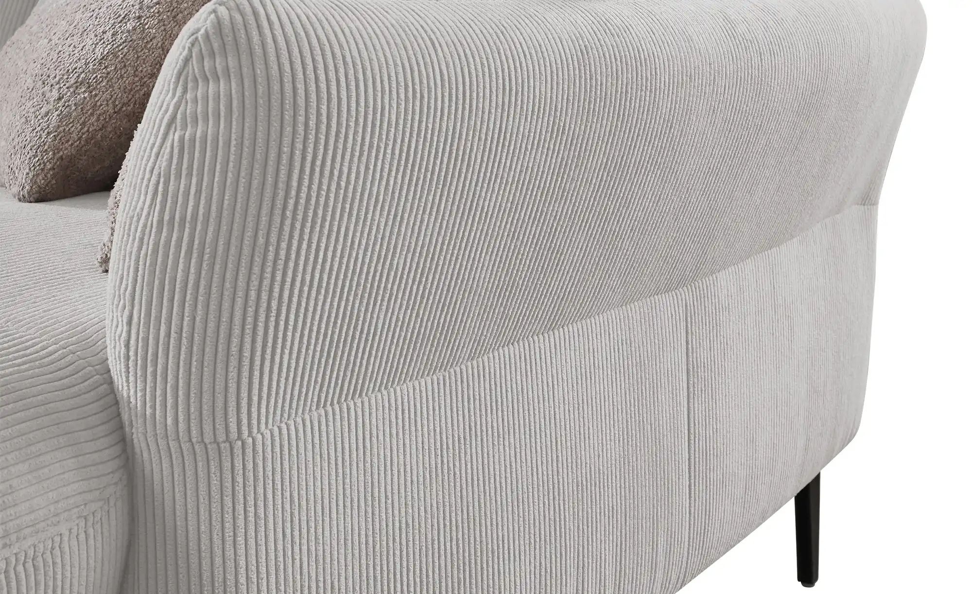 Thumbnail - meinSofa Ecksofa Cord DANTE ¦ silber ¦ Maße (cm): B: 280 H: 91 T: 179.0 Polstermöbel > Sofas > 3-Sitzer - Höffner