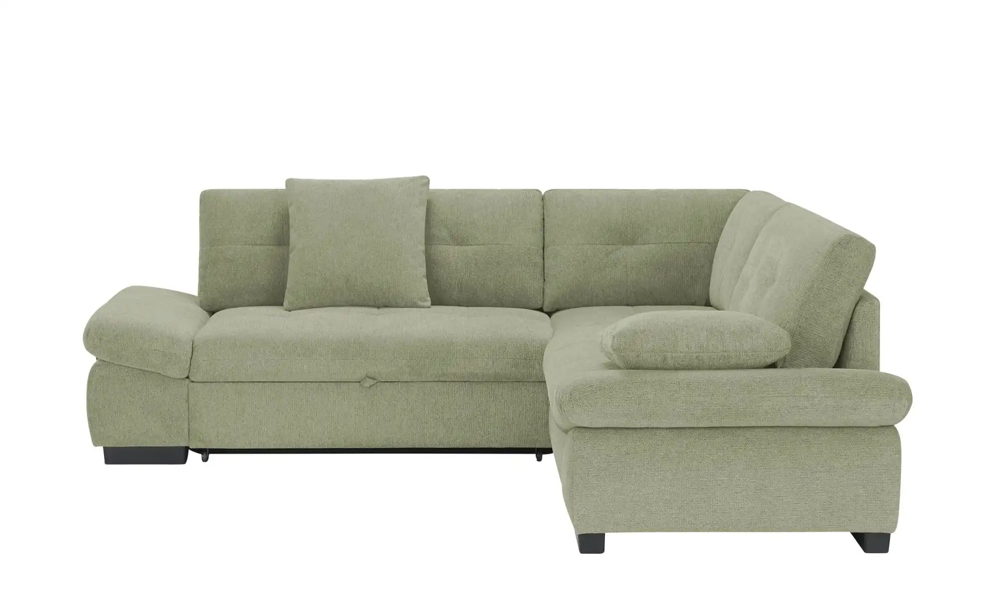 bobb Ecksofa  Lindsay ¦ grün ¦ Maße (cm): B: 255 H: 91 T: 225 Polstermöbel günstig online kaufen