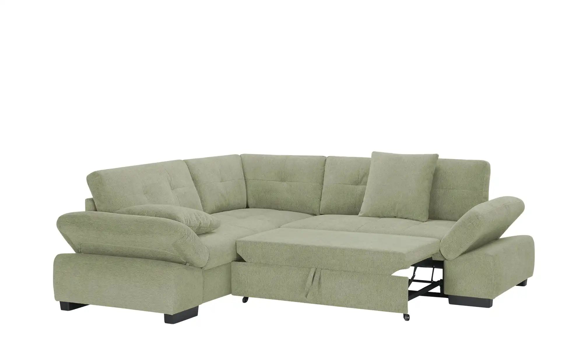 bobb Ecksofa  Lindsay ¦ grün ¦ Maße (cm): B: 225 H: 91 T: 255 Polstermöbel günstig online kaufen