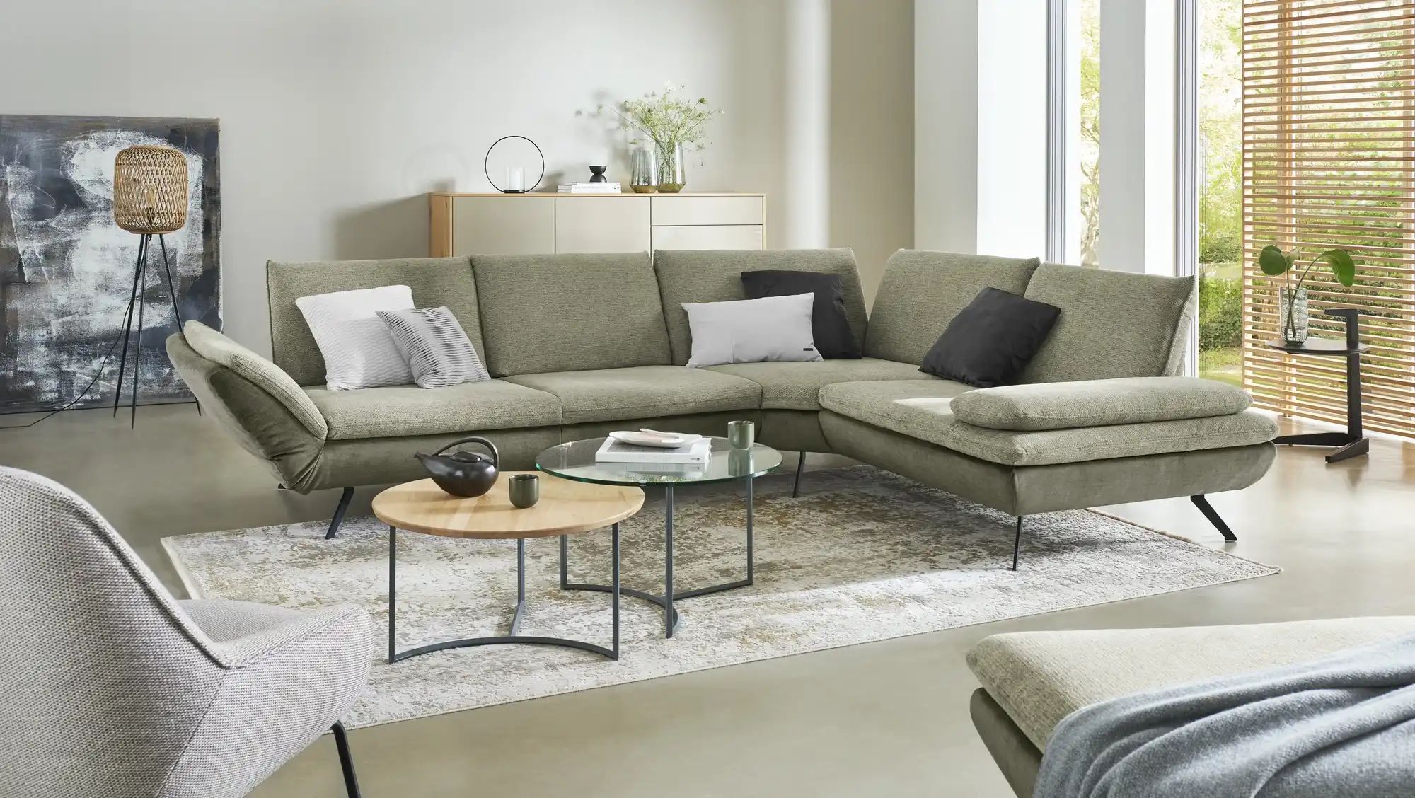 Ecksofa   Luca ¦ grün ¦ Maße (cm): B: 314 H: 88 T: 244 Polstermöbel > Sofas günstig online kaufen