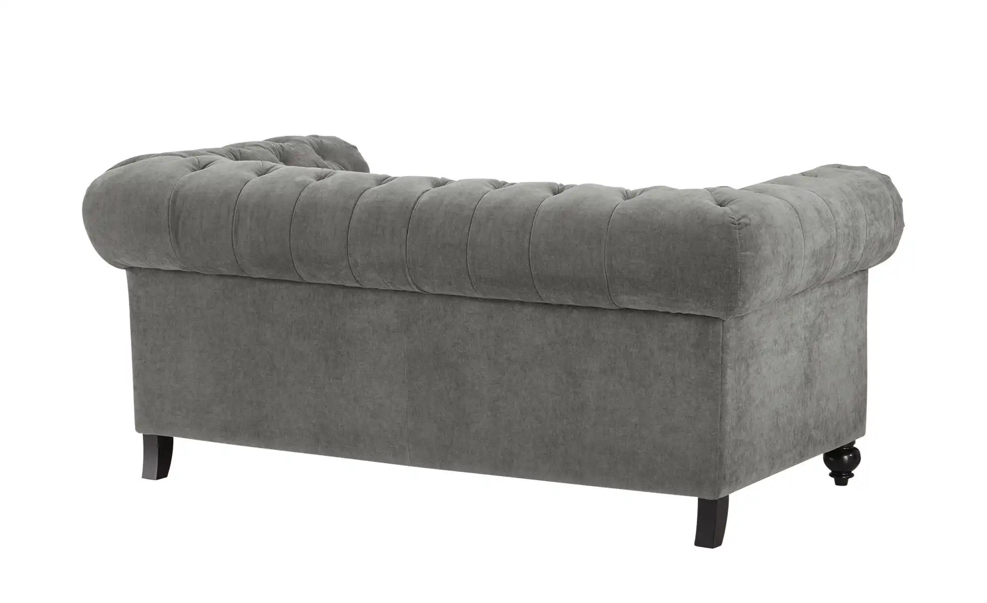 uno Einzelsofa  Chesterfield Stoff ¦ grau ¦ Maße (cm): B: 183 H: 80 T: 100 günstig online kaufen