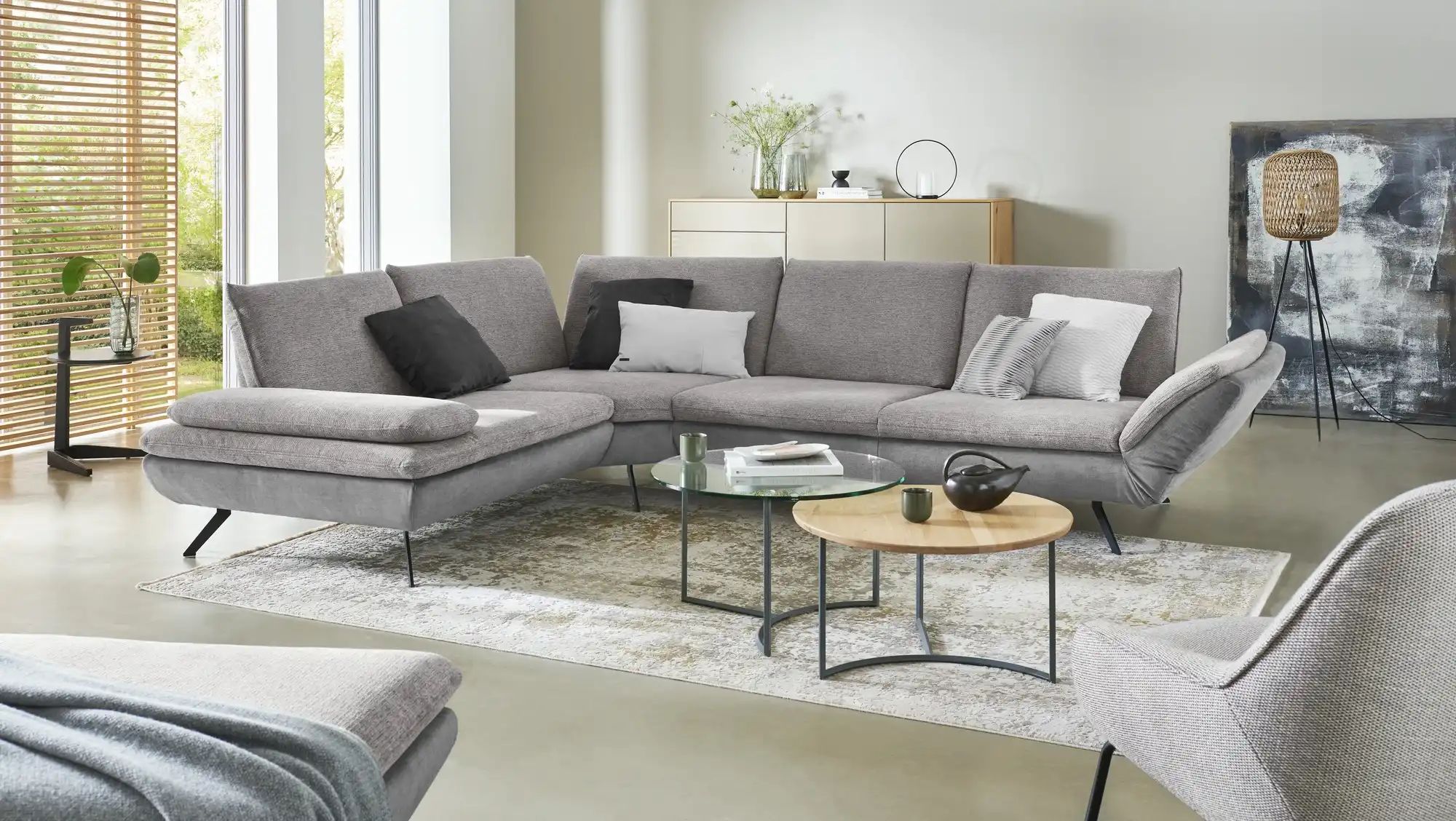 Ecksofa   Luca ¦ grau ¦ Maße (cm): B: 314 H: 88 T: 244 Polstermöbel > Sofas günstig online kaufen