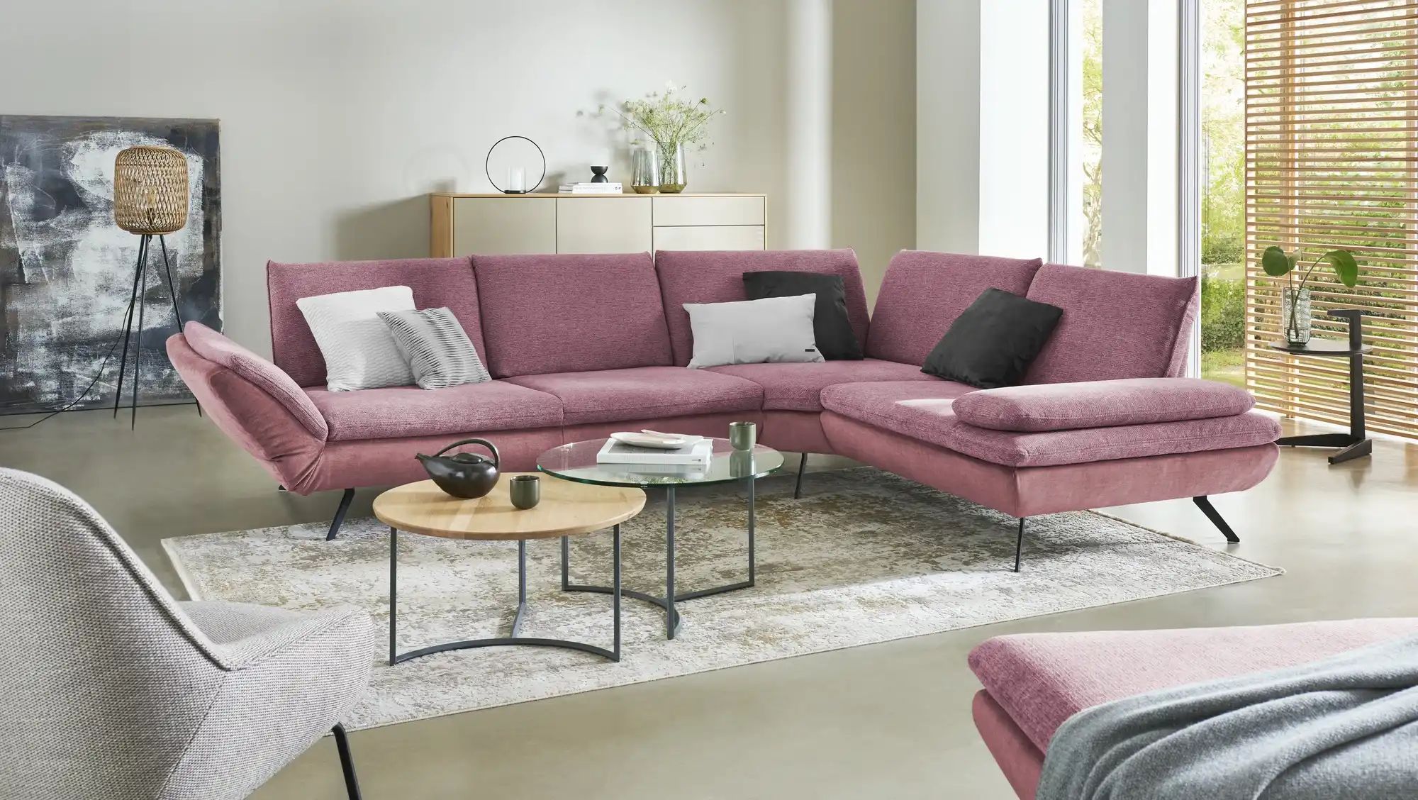 Ecksofa   Luca ¦ rot ¦ Maße (cm): B: 314 H: 88 T: 244 Polstermöbel > Sofas günstig online kaufen