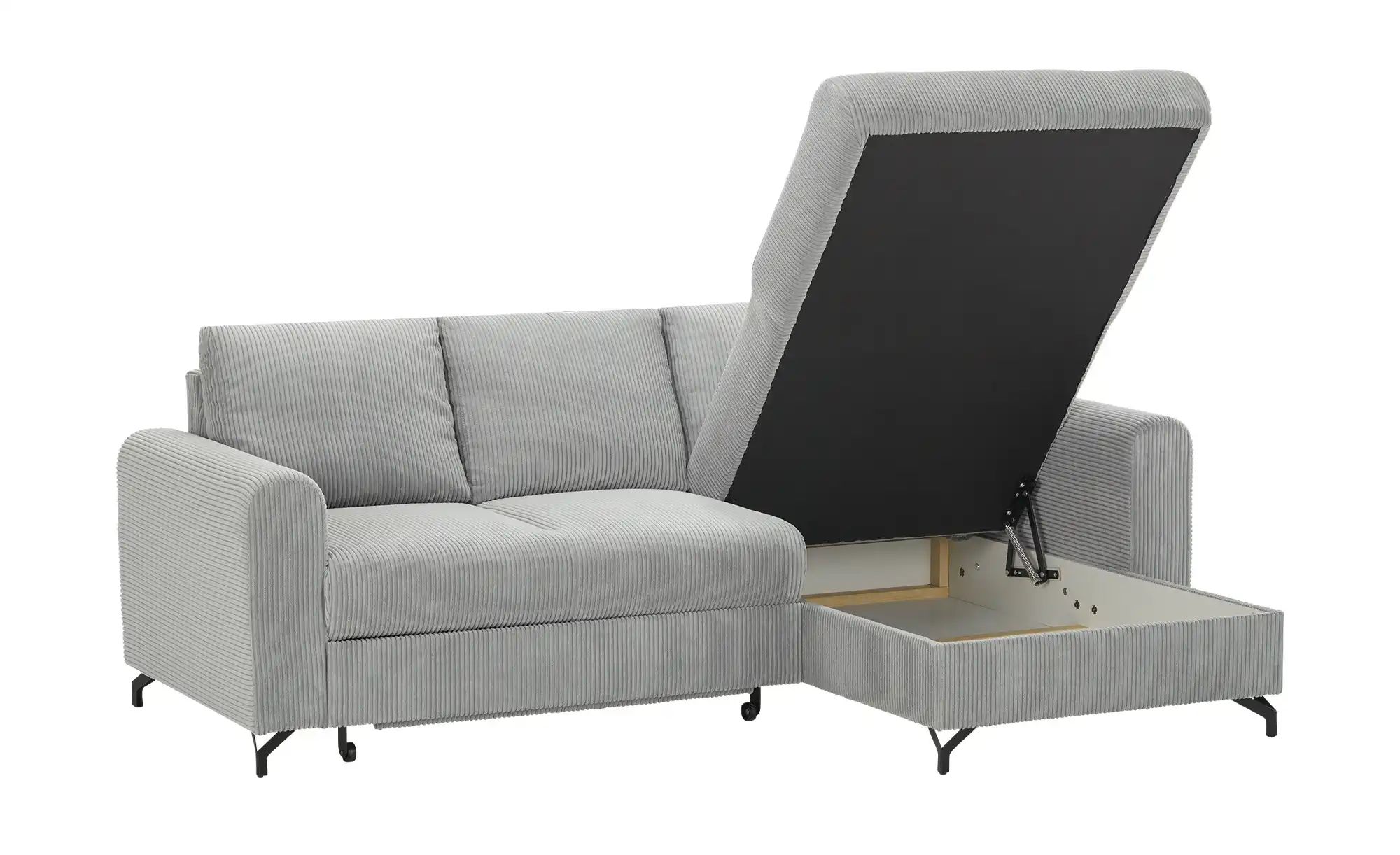 uno Ecksofa Cord Latina ¦ grau ¦ Maße (cm): B: 232 H: 110 T: 156 Polstermöb günstig online kaufen