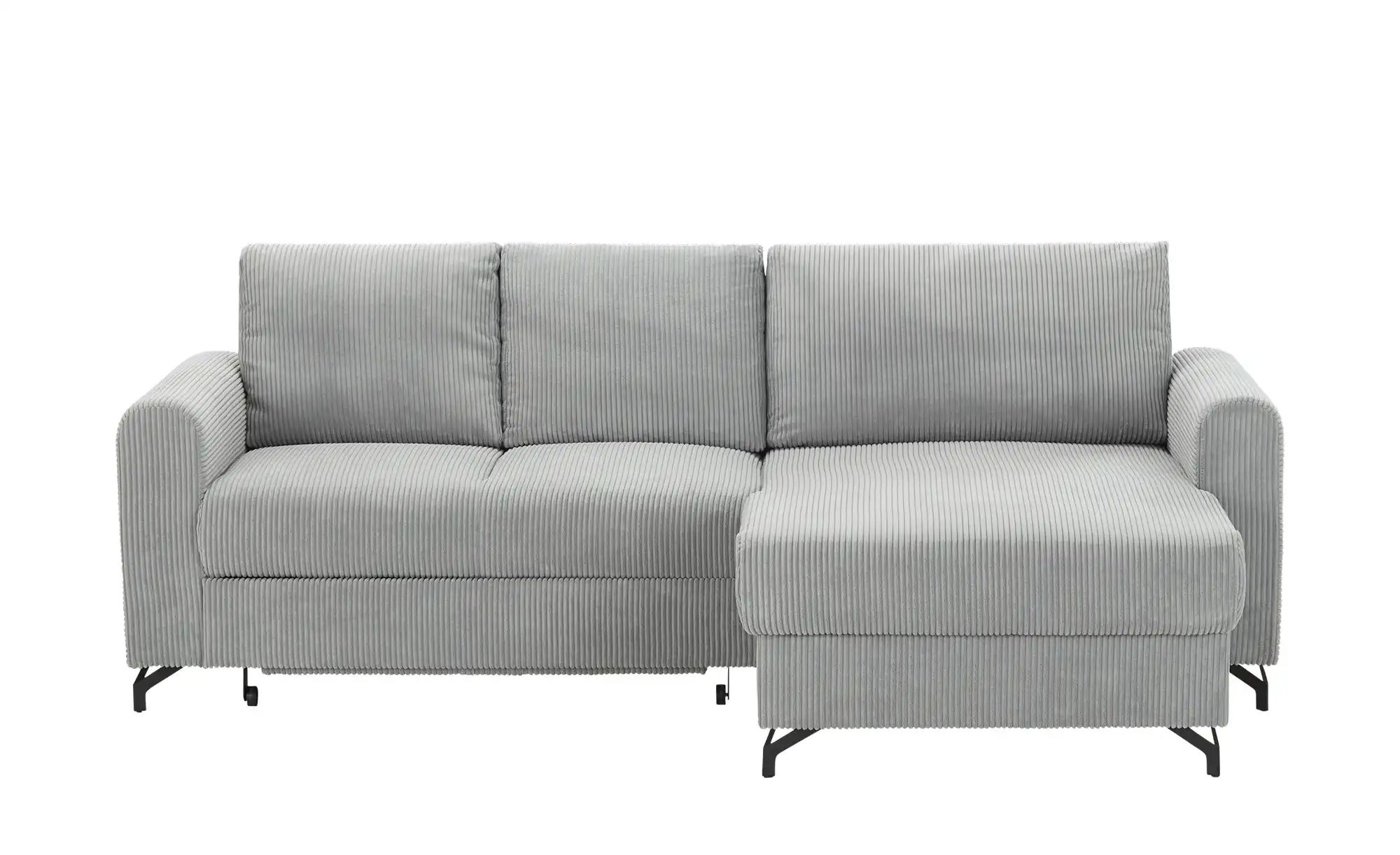 uno Ecksofa Cord Latina ¦ grau ¦ Maße (cm): B: 232 H: 110 T: 156 Polstermöb günstig online kaufen