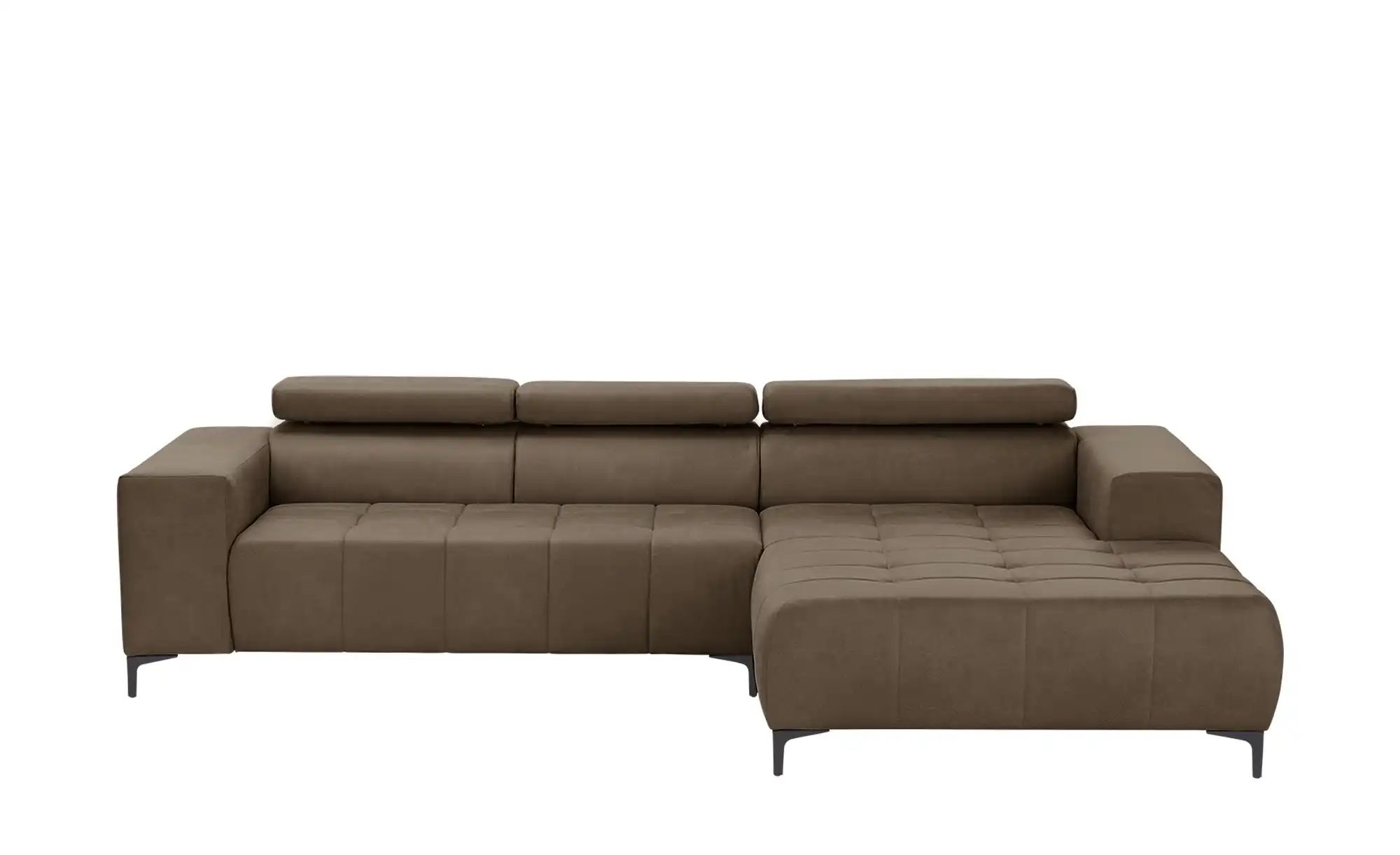 switch Ecksofa aus Mikrofaser Caro ¦ braun ¦ Maße (cm): B: 289 H: 93 T: 175 günstig online kaufen