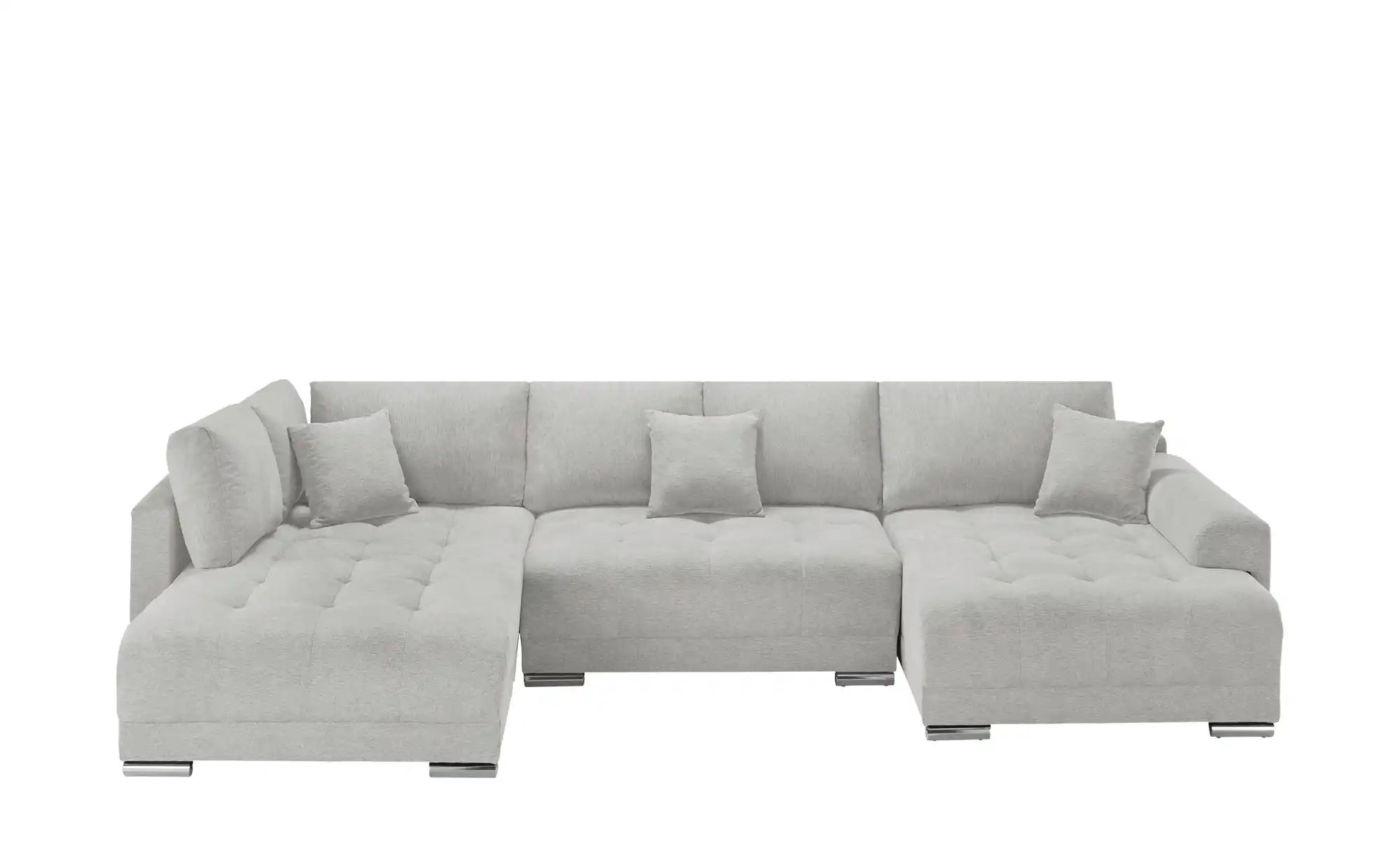 Wohnlandschaft mit Schlaffunktion Lemie ¦ grau ¦ Maße (cm): B: 356 H: 85 T: günstig online kaufen