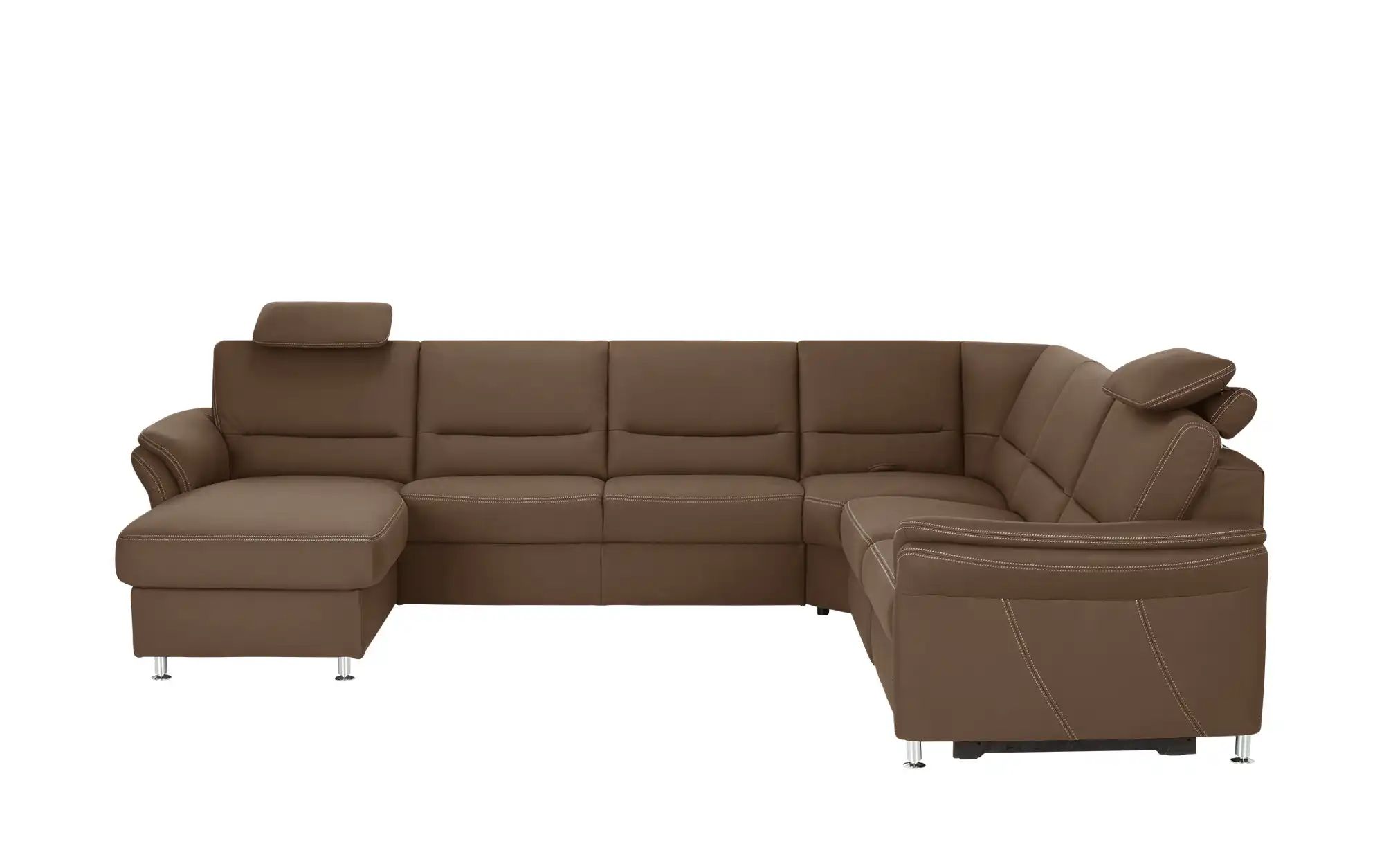 meinSofa Wohnlandschaft   Donald ¦ braun ¦ Maße (cm): B: 330 H: 89 T: 262 P günstig online kaufen