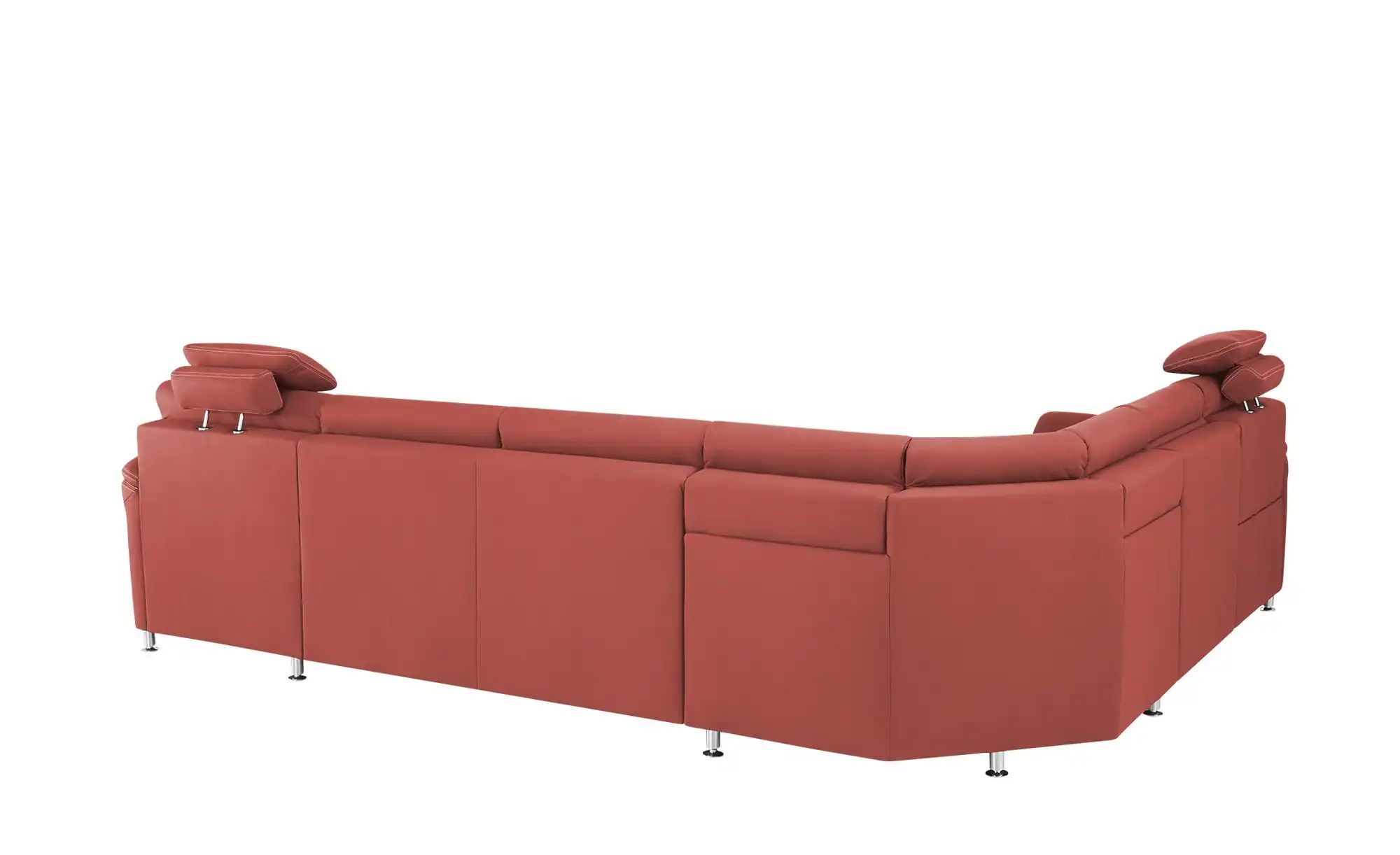 meinSofa Wohnlandschaft   Donald ¦ rot ¦ Maße (cm): B: 330 H: 89 T: 262 Pol günstig online kaufen