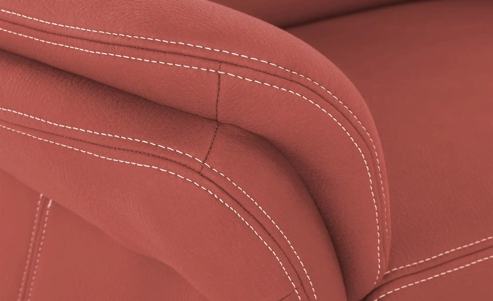 Thumbnail - meinSofa Wohnlandschaft Donald ¦ rot ¦ Maße (cm): B: 330 H: 89 T: 262.0 Polstermöbel > Sofas > Wohnlandschaften - Höf...