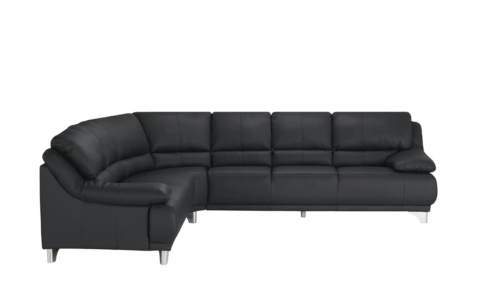 Ecksofa  aus Echtleder Maranello ¦ schwarz ¦ Maße (cm): B: 295 H: 87 T: 253 günstig online kaufen