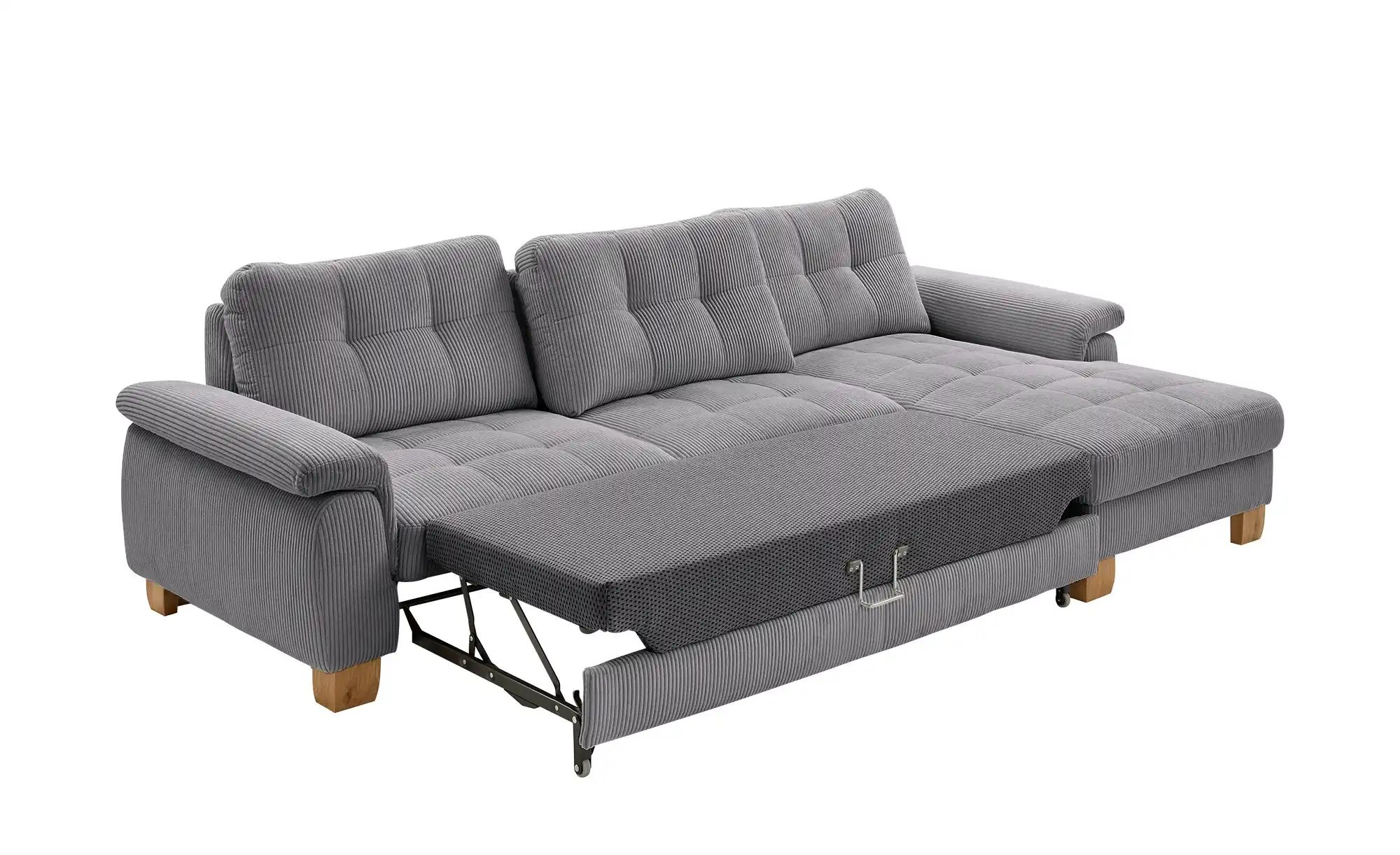 meinSofa Ecksofa  aus Cord Suna ¦ grau ¦ Maße (cm): B: 316 H: 86 T: 177 Pol günstig online kaufen