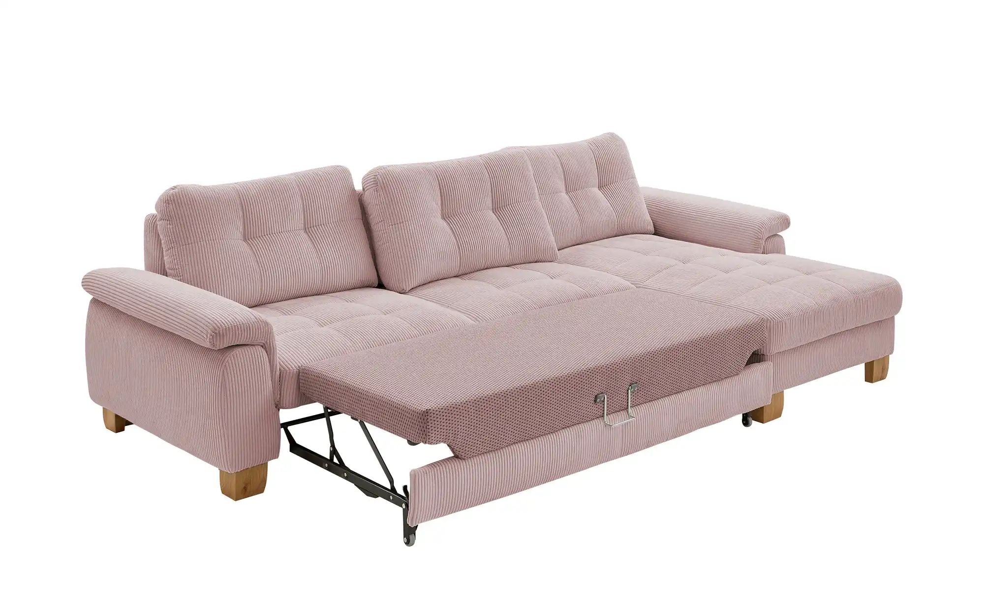 meinSofa Ecksofa  aus Cord Suna ¦ rosa/pink ¦ Maße (cm): B: 316 H: 86 T: 17 günstig online kaufen