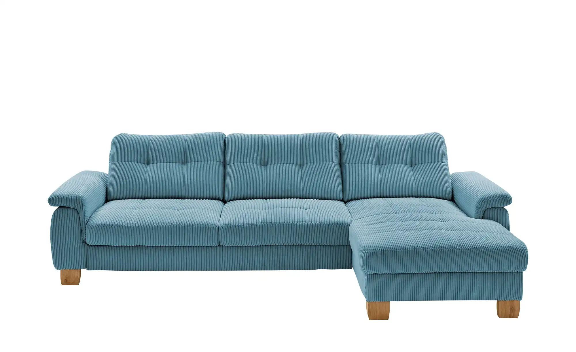 meinSofa Ecksofa  aus Cord Suna ¦ blau ¦ Maße (cm): B: 316 H: 86 T: 177 Pol günstig online kaufen