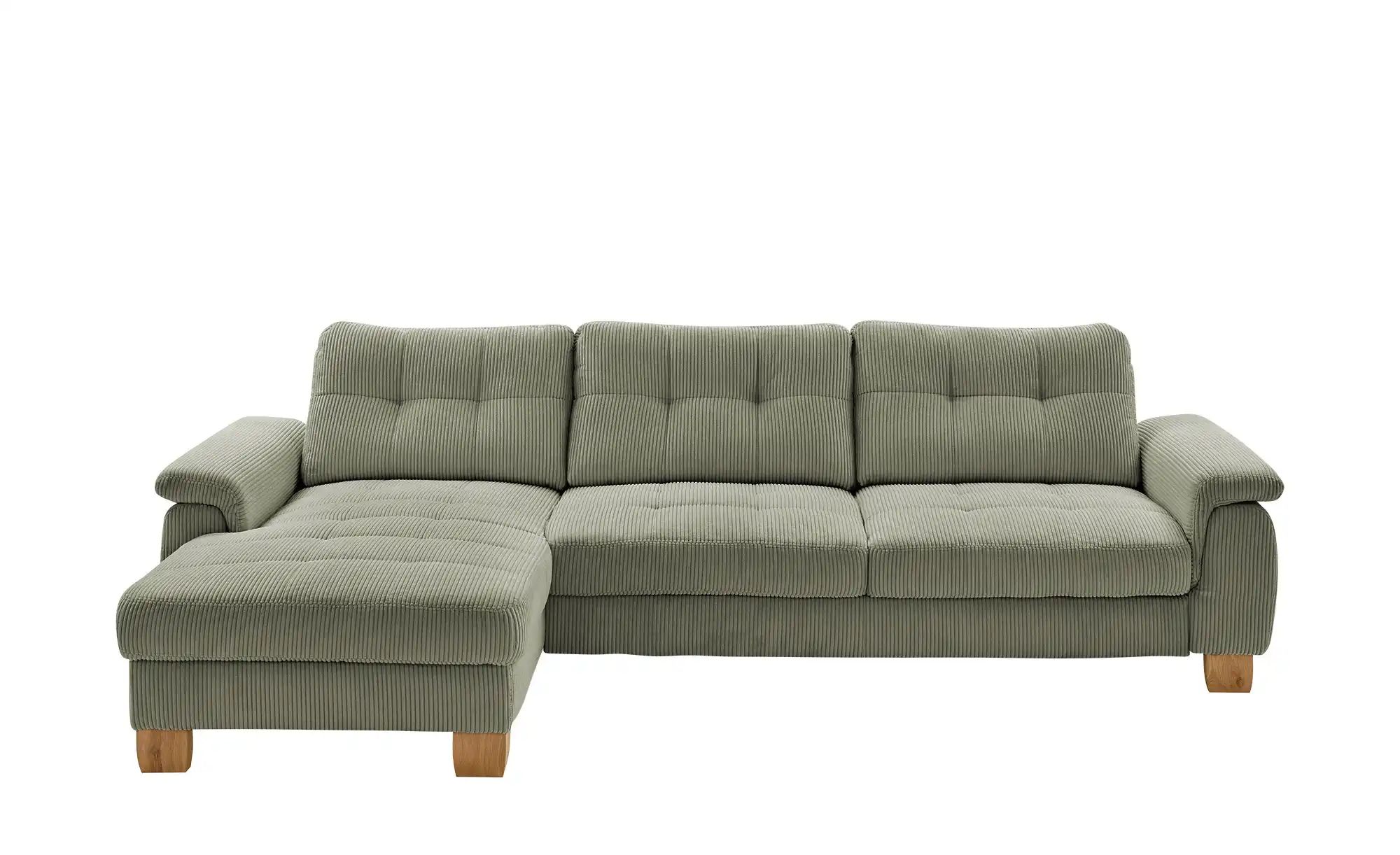 meinSofa Ecksofa  aus Cord Suna ¦ grün ¦ Maße (cm): B: 316 H: 86 T: 177 Pol günstig online kaufen