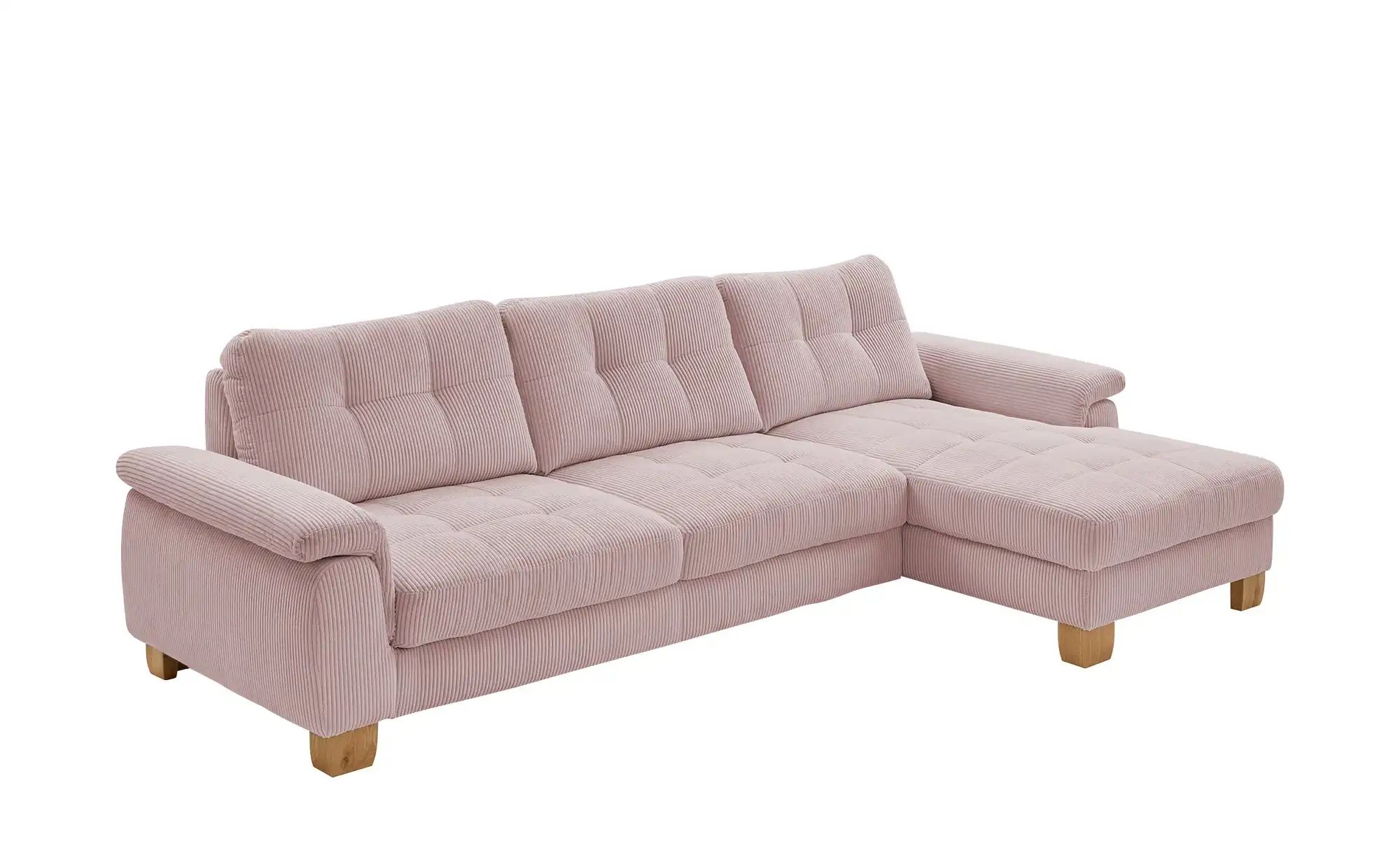 meinSofa Ecksofa  aus Cord Suna ¦ rosa/pink ¦ Maße (cm): B: 316 H: 86 T: 17 günstig online kaufen