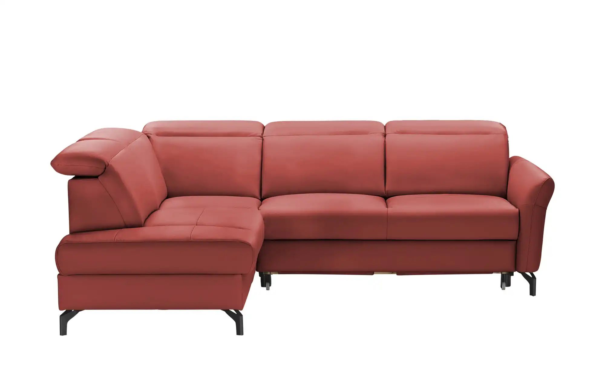 uno Ecksofa  Basel ¦ rot ¦ Maße (cm): B: 243 H: 100 T: 200.0 Polstermöbel > günstig online kaufen