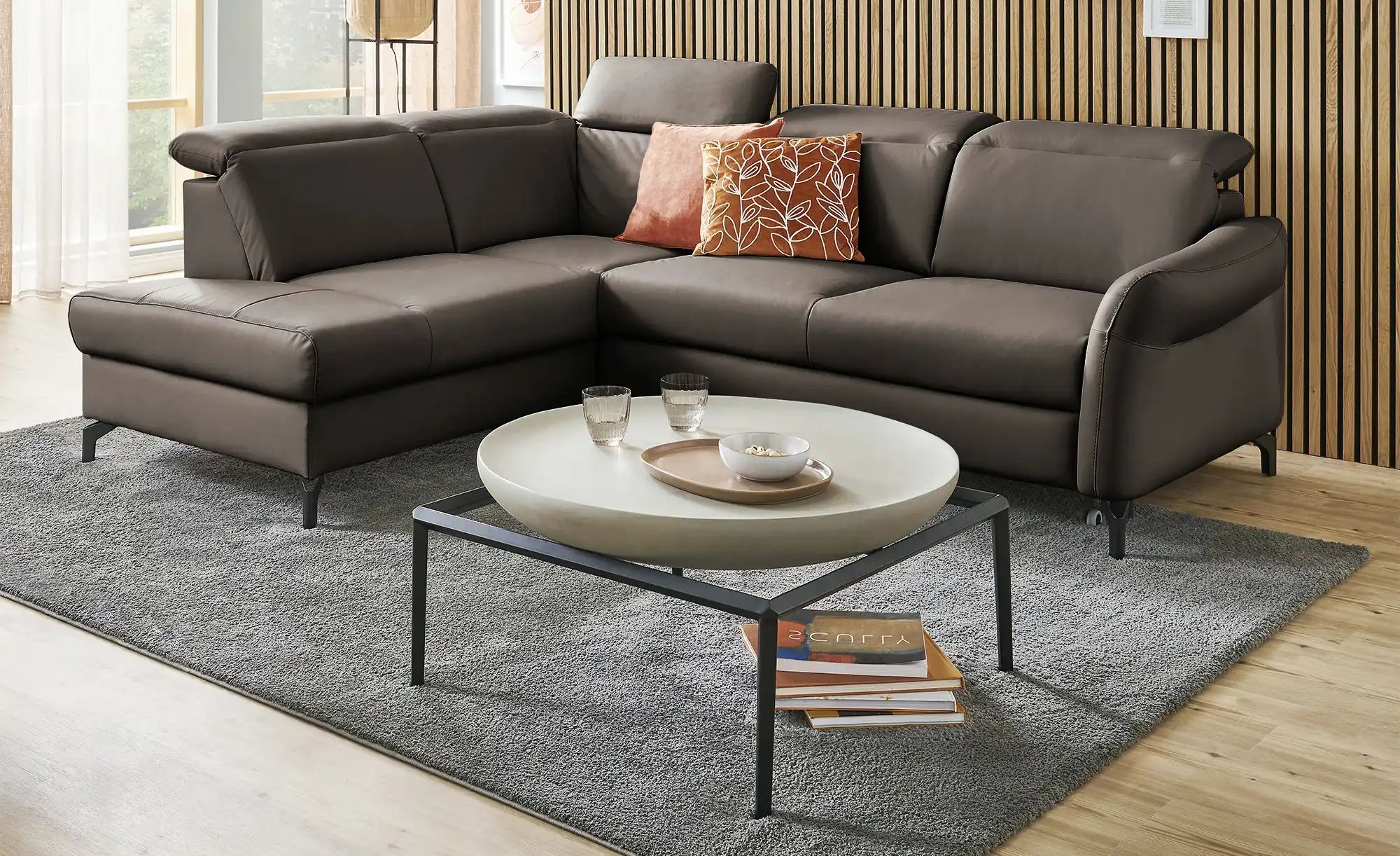 Thumbnail - uno Ecksofa Basel ¦ braun ¦ Maße (cm): B: 243 H: 100 T: 200.0 Polstermöbel > Sofas > Ecksofas - Höffner