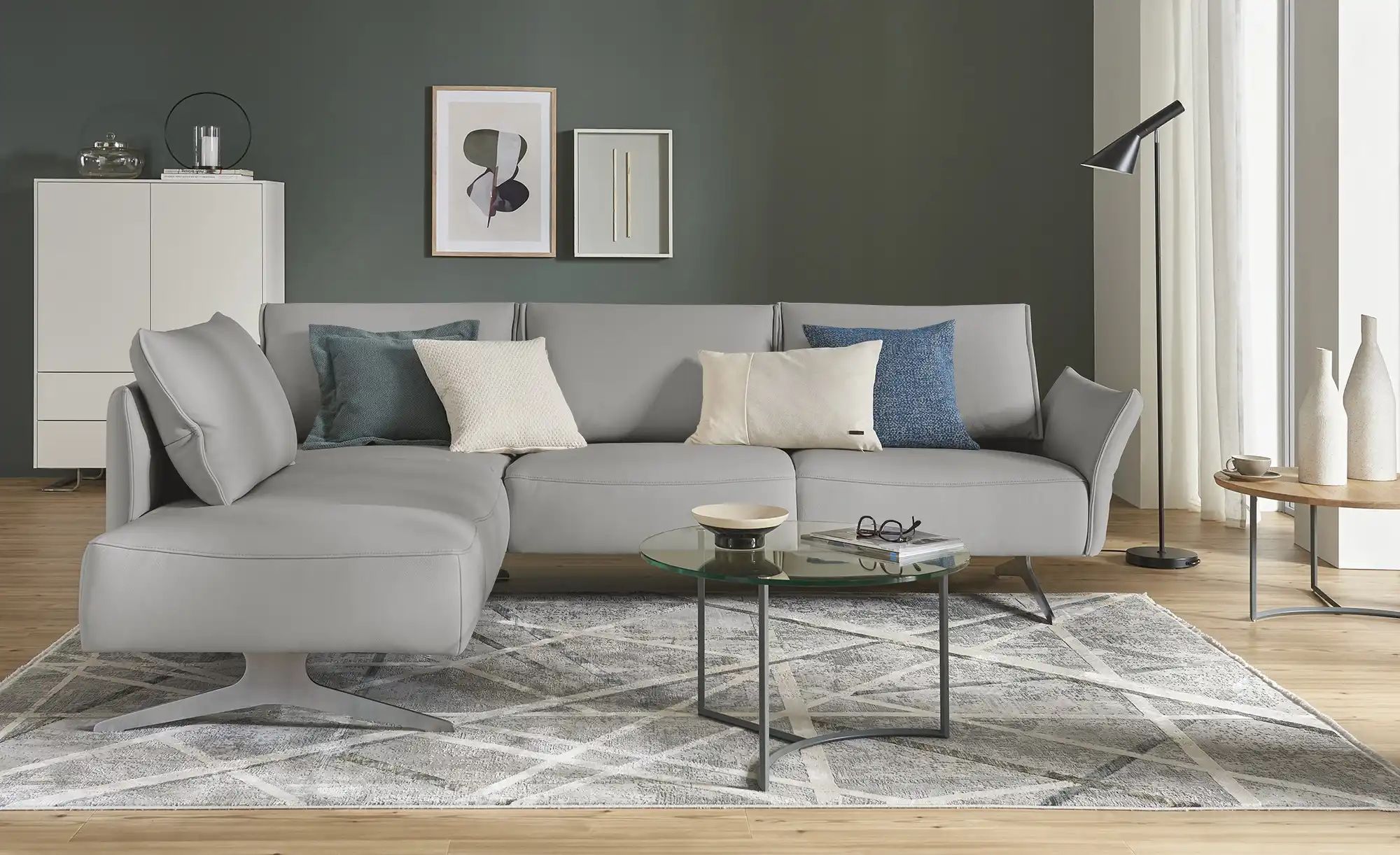 KOINOR Ecksofa  Vineto ¦ silber ¦ Maße (cm): B: 272 H: 83 T: 207 Polstermöb günstig online kaufen