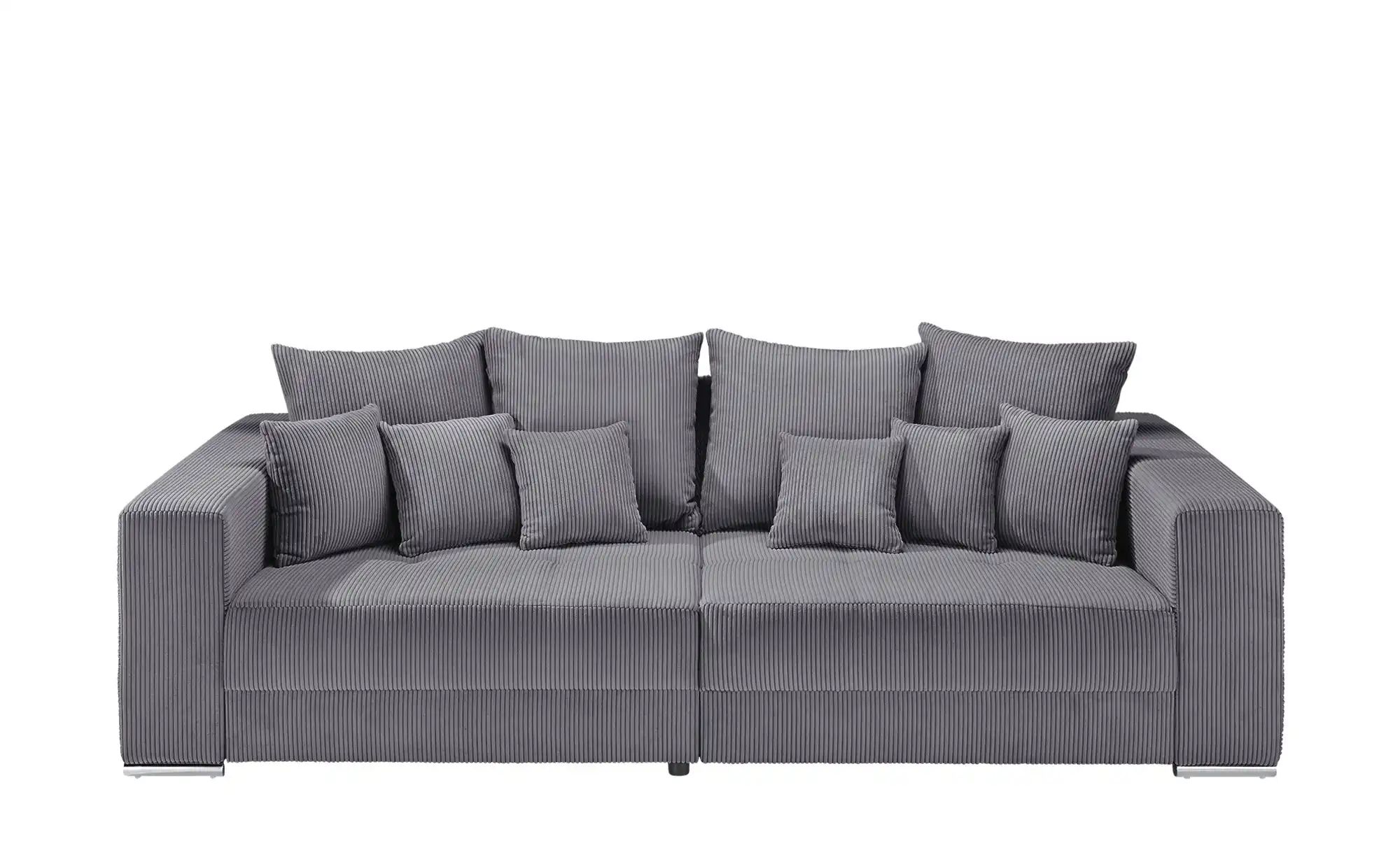 uno Bigsofa aus Cordstoff Ricardo ¦ grau ¦ Maße (cm): B: 262 H: 85 T: 111 P günstig online kaufen