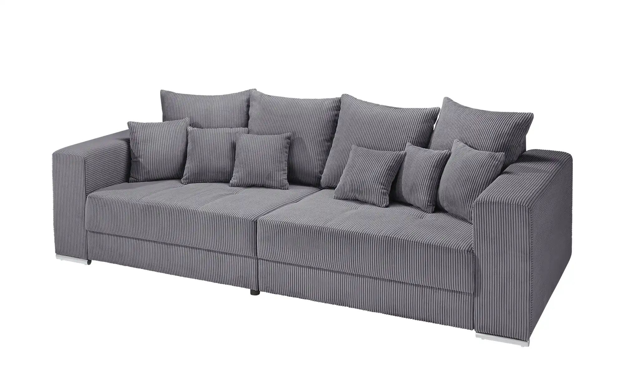 Thumbnail - uno Bigsofa aus Cordstoff Ricardo ¦ grau ¦ Maße (cm): B: 262 H: 85 T: 111.0 Polstermöbel > Sofas > 3-Sitzer - Höffner