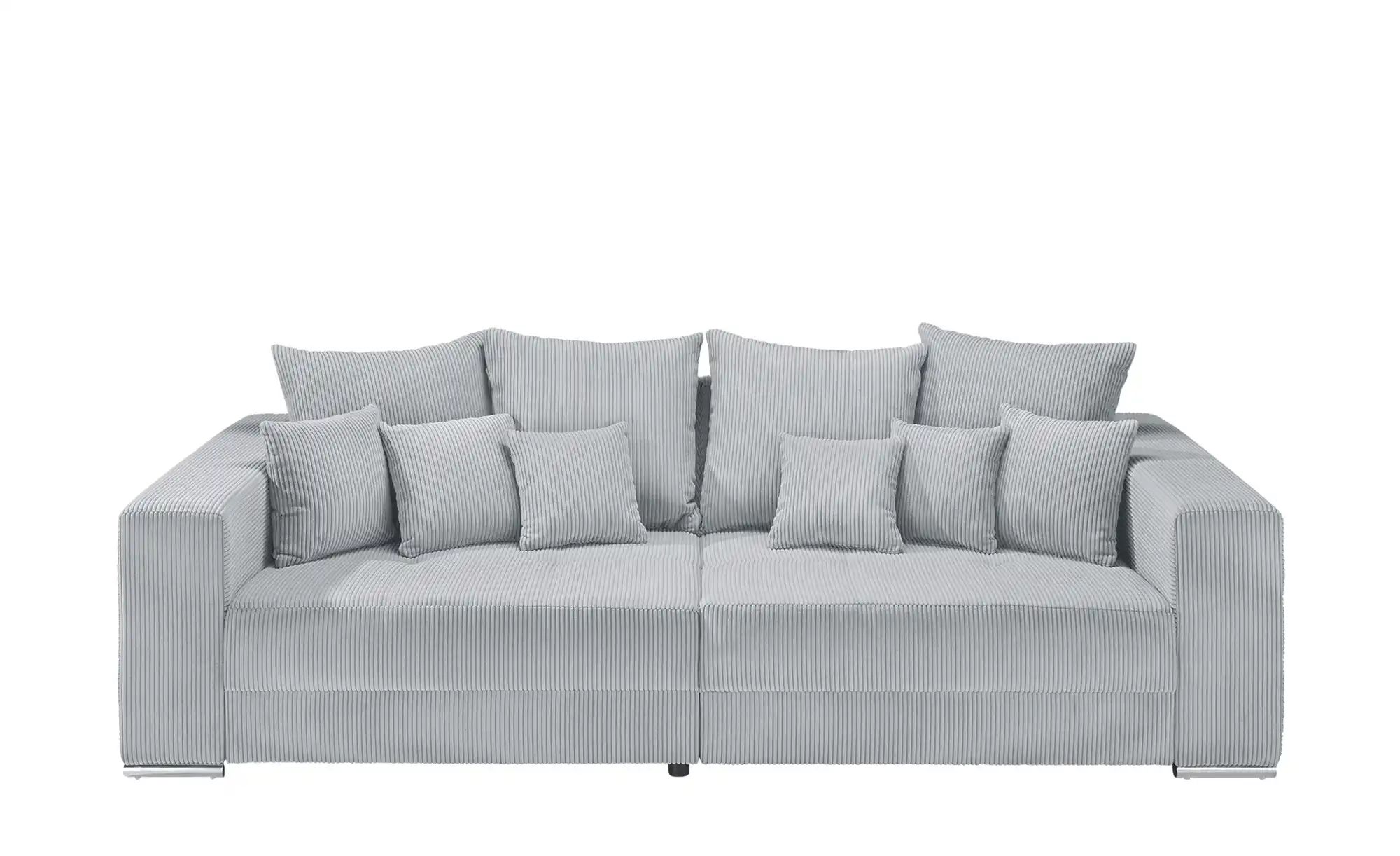 uno Bigsofa aus Cordstoff Ricardo ¦ grau ¦ Maße (cm): B: 262 H: 85 T: 111 P günstig online kaufen