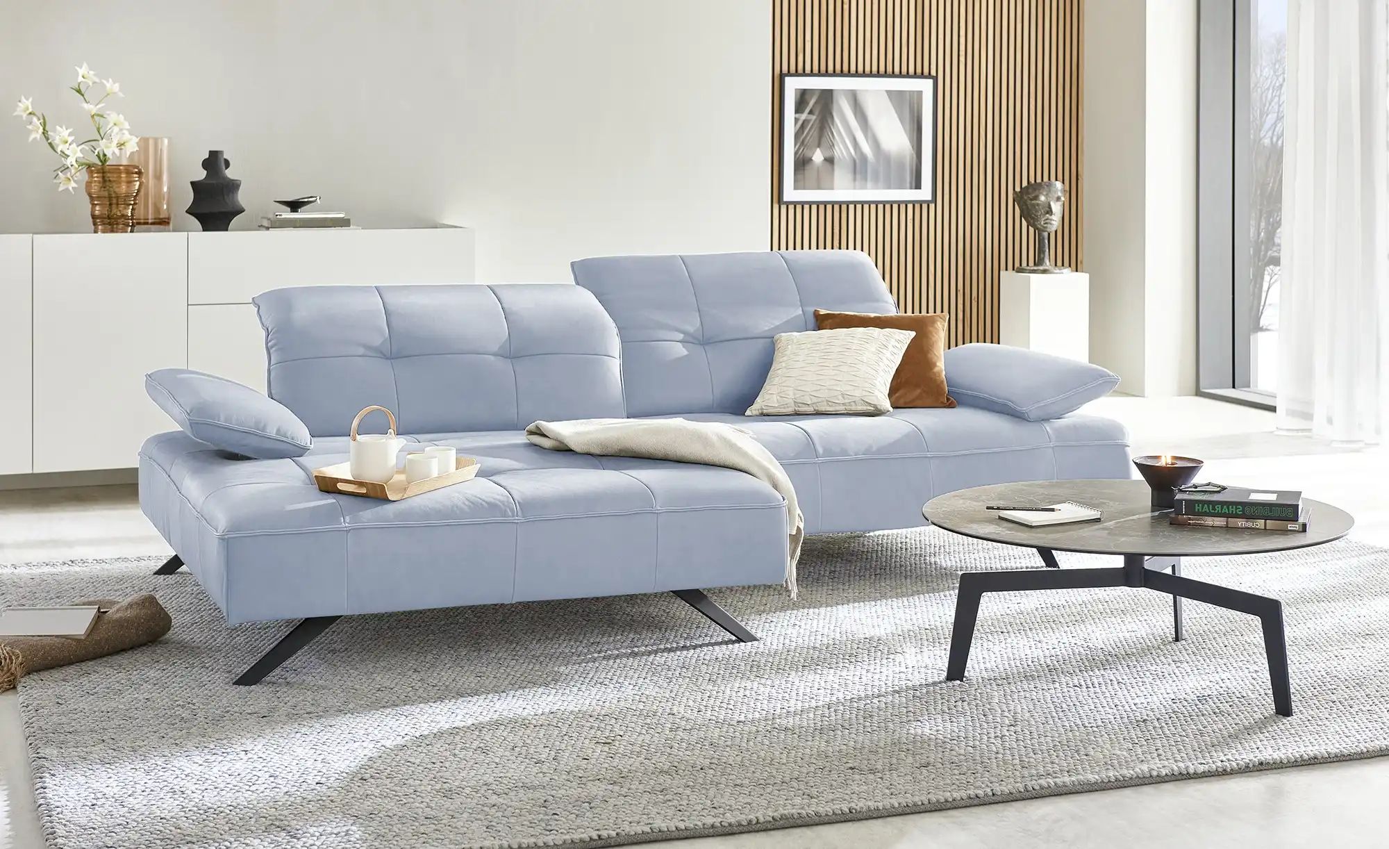 Thumbnail - JOOP! Ecksofa   8111 Square  ¦ blau ¦ Maße (cm): B: 282 H: 78 T: 229.0 Polstermöbel > Sofas > Ecksofas - Höffner