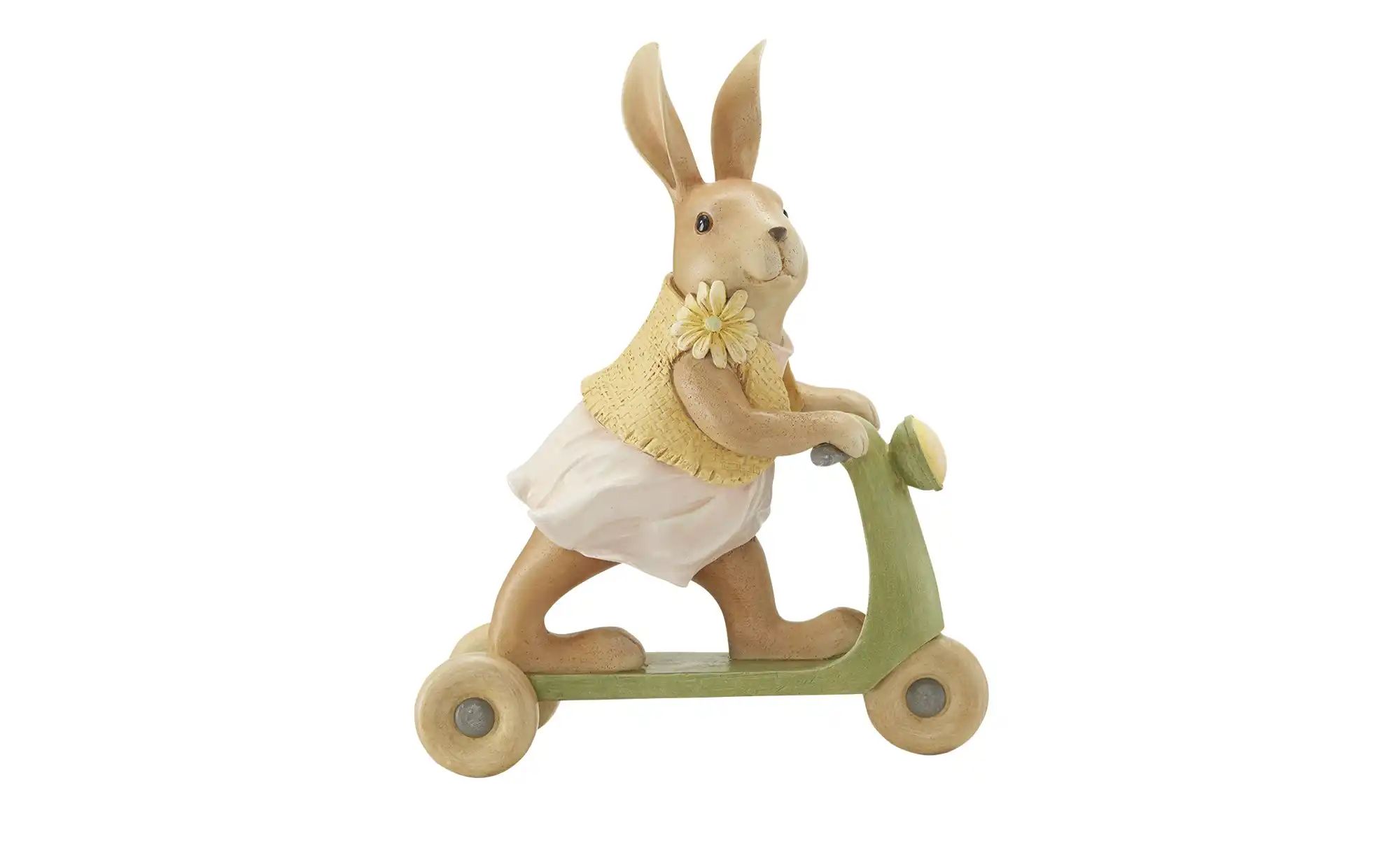 Deko Hase auf Roller ¦ mehrfarbig ¦ Polyresin (Kunstharz) ¦ Maße (cm): B: 1 günstig online kaufen