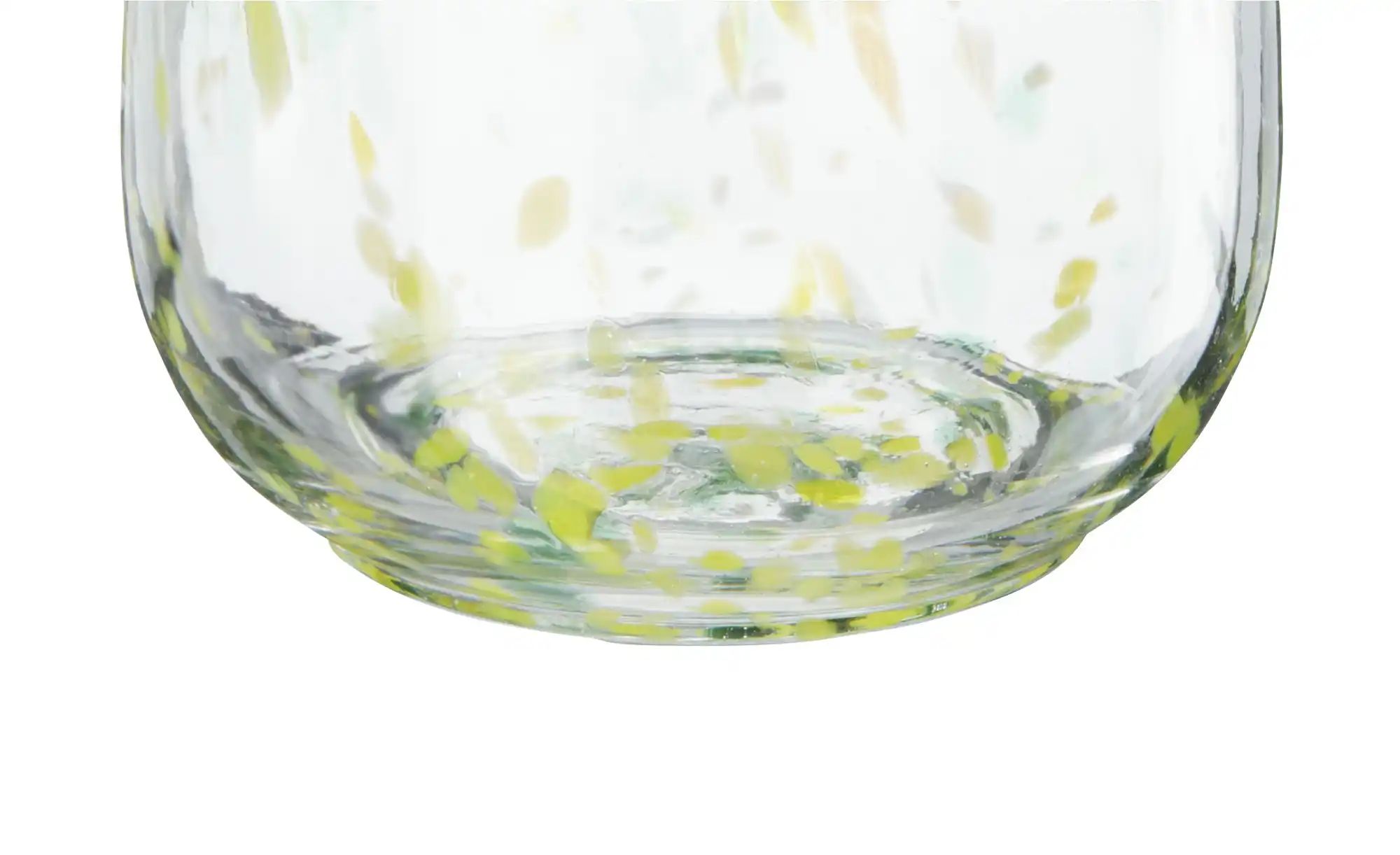HOME STORY Windlicht   ¦ grün ¦ Glas ¦ Maße (cm): H: 12  Ø: 10 Accessoires günstig online kaufen