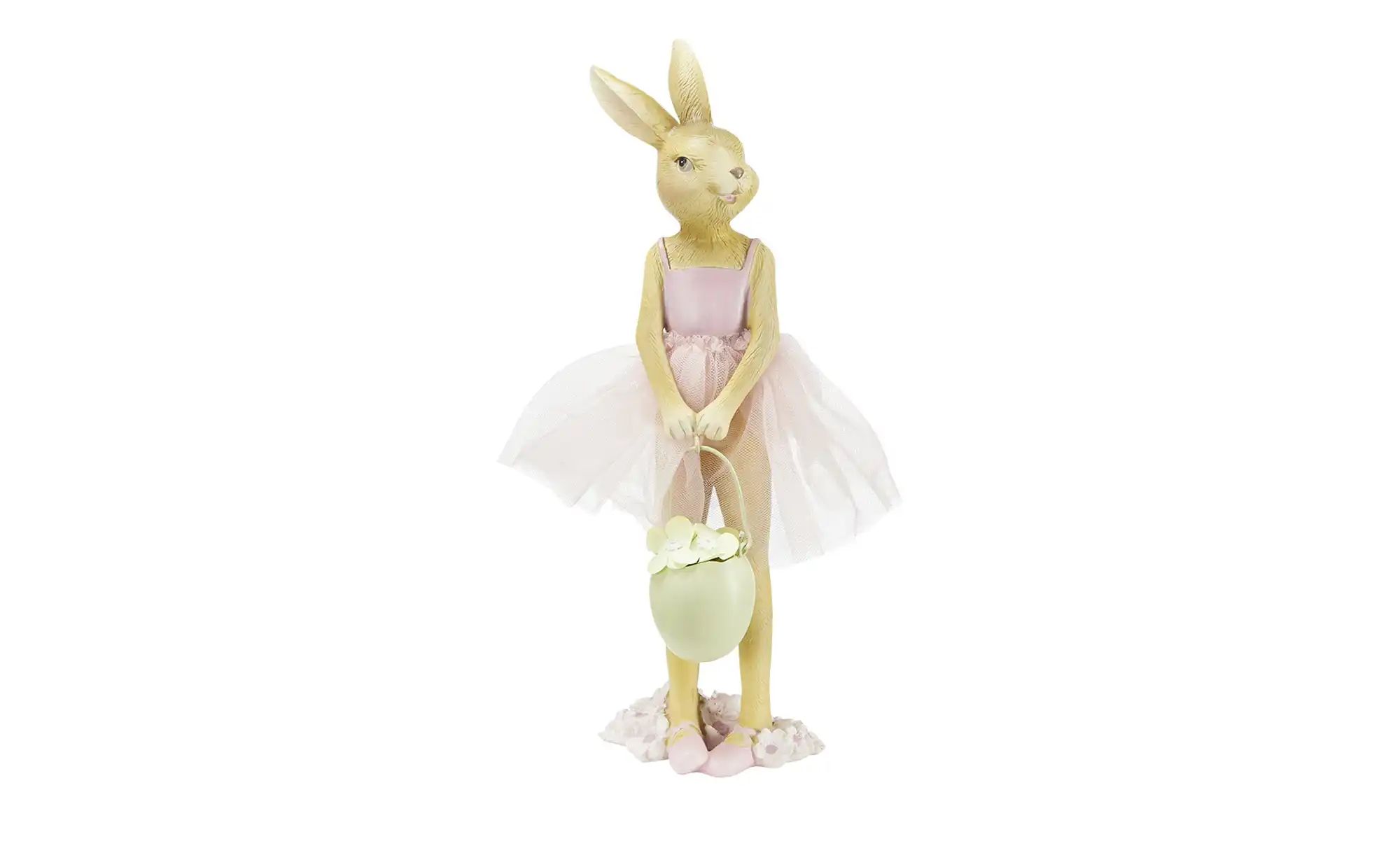 Deko Hase mit Tütü ¦ rosa/pink ¦ Steinzeug ¦ Maße (cm): H: 25,4  Ø: 8.5 Ost günstig online kaufen