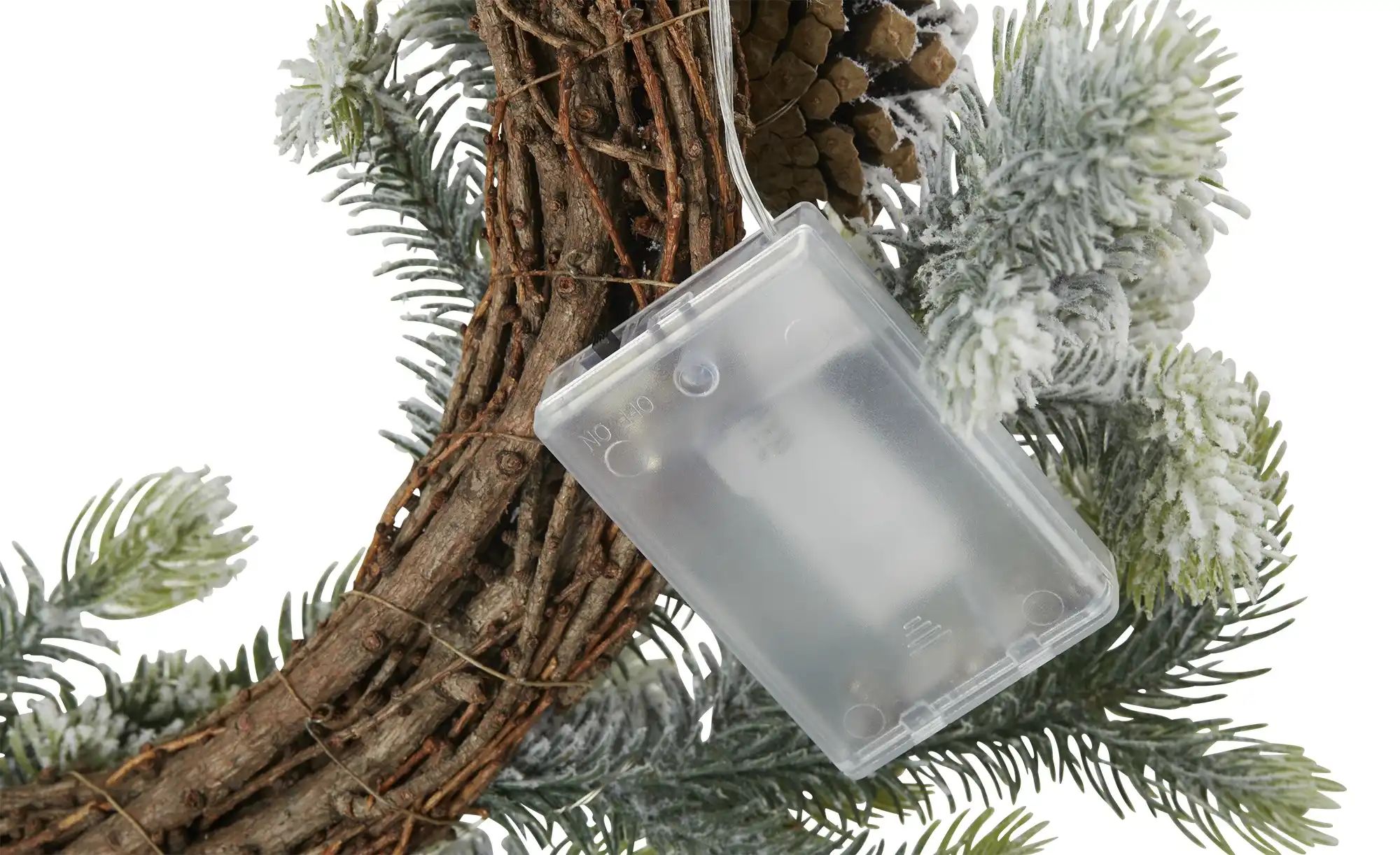 Thumbnail - LED Tannenkranz   ¦ grün ¦ Kunststoff Ø: 50 Weihnachten - Höffner