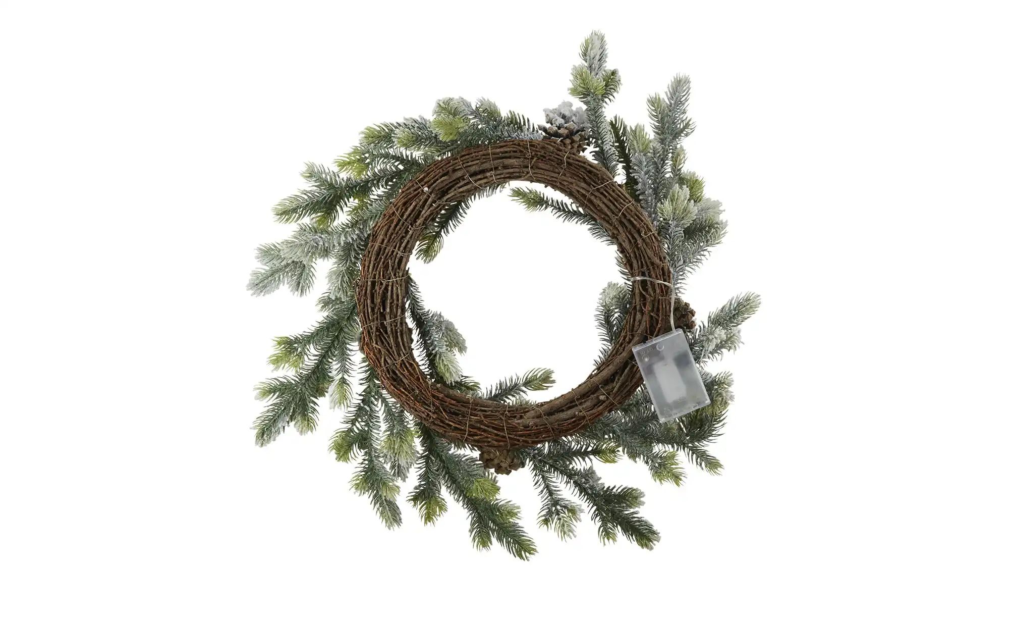 Thumbnail - LED Tannenkranz   ¦ grün ¦ Kunststoff Ø: 50 Weihnachten - Höffner