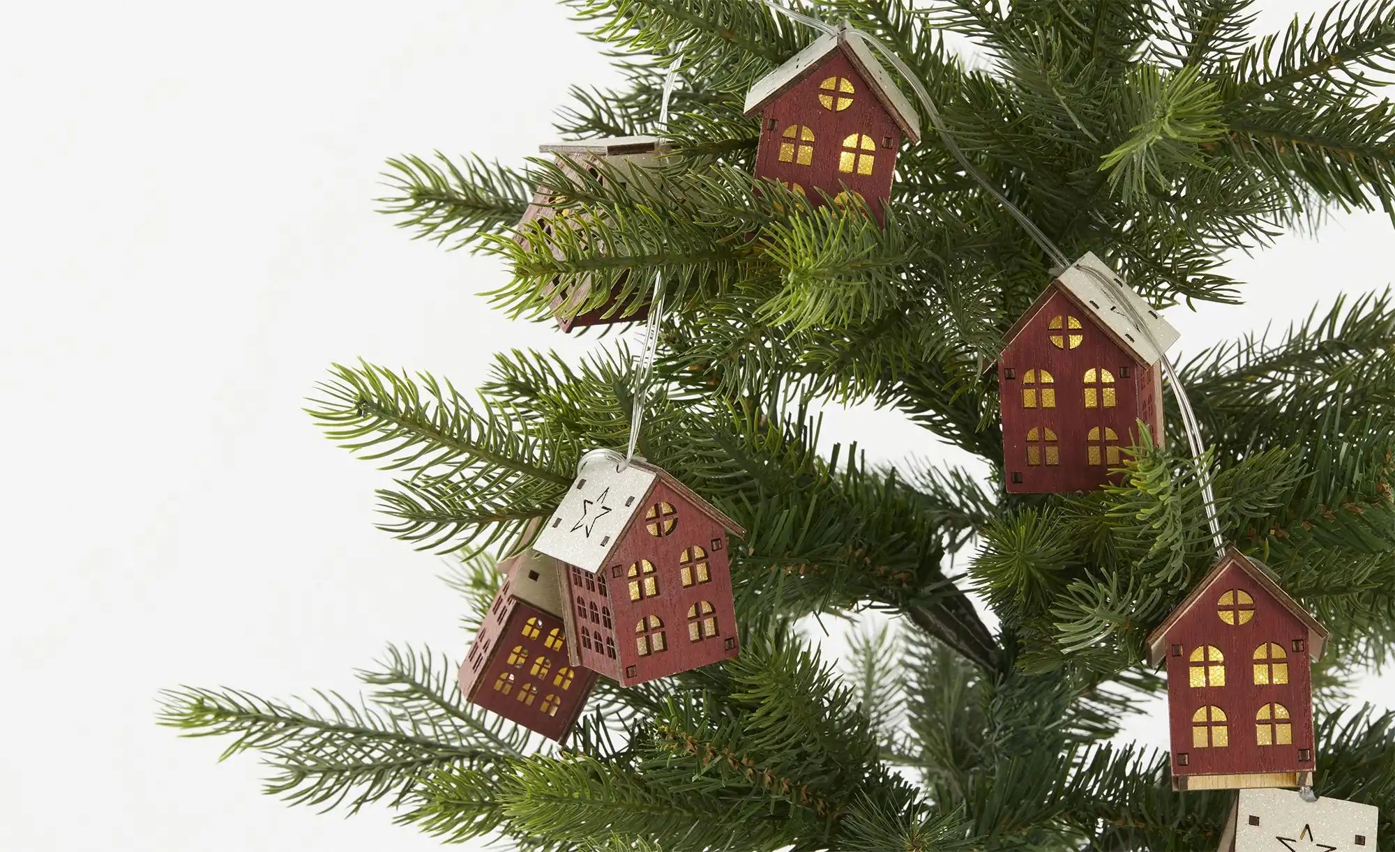 Thumbnail - LED Lichterkette Häuser ¦ rot Weihnachten - Höffner