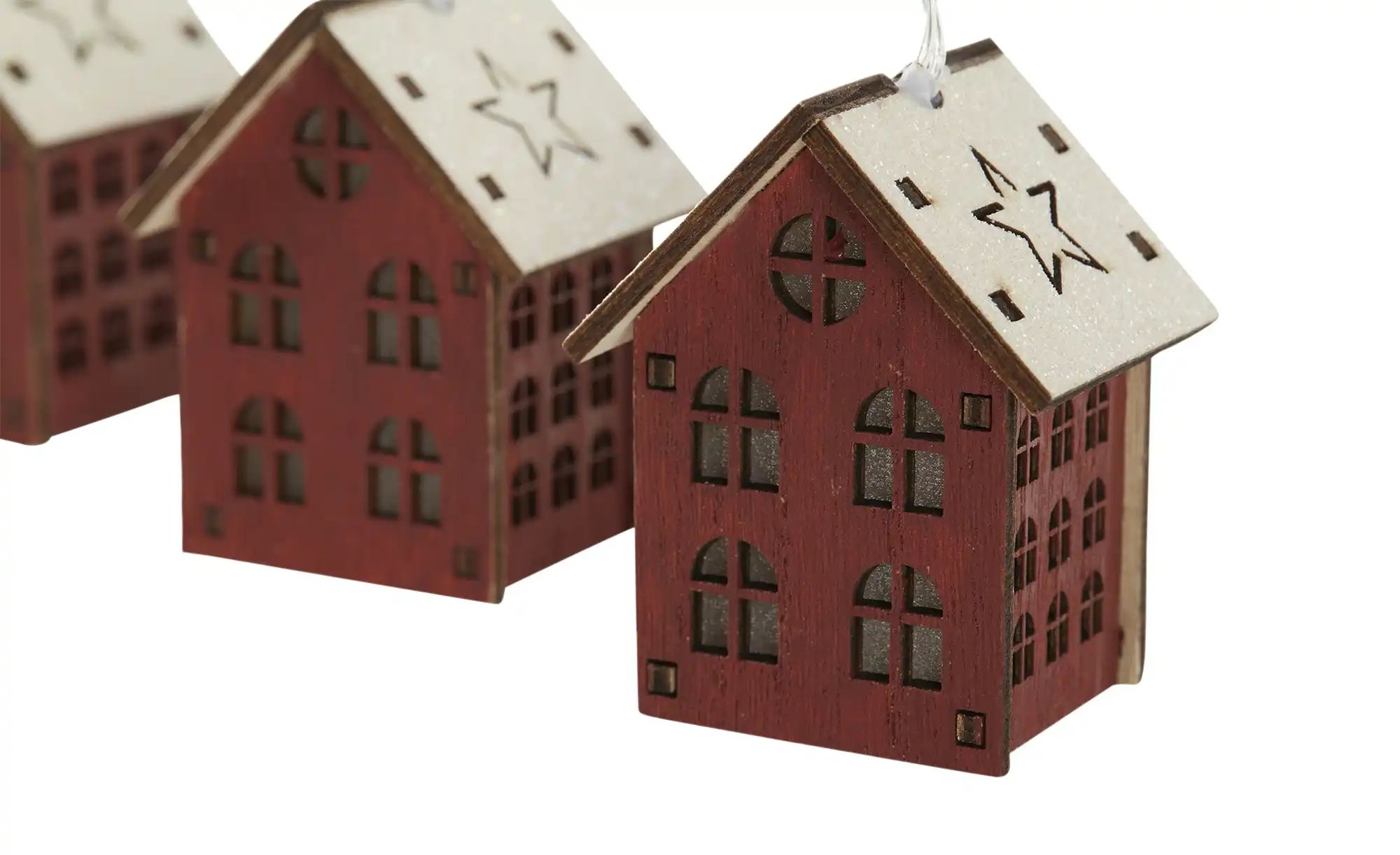 Thumbnail - LED Lichterkette Häuser ¦ rot Weihnachten - Höffner