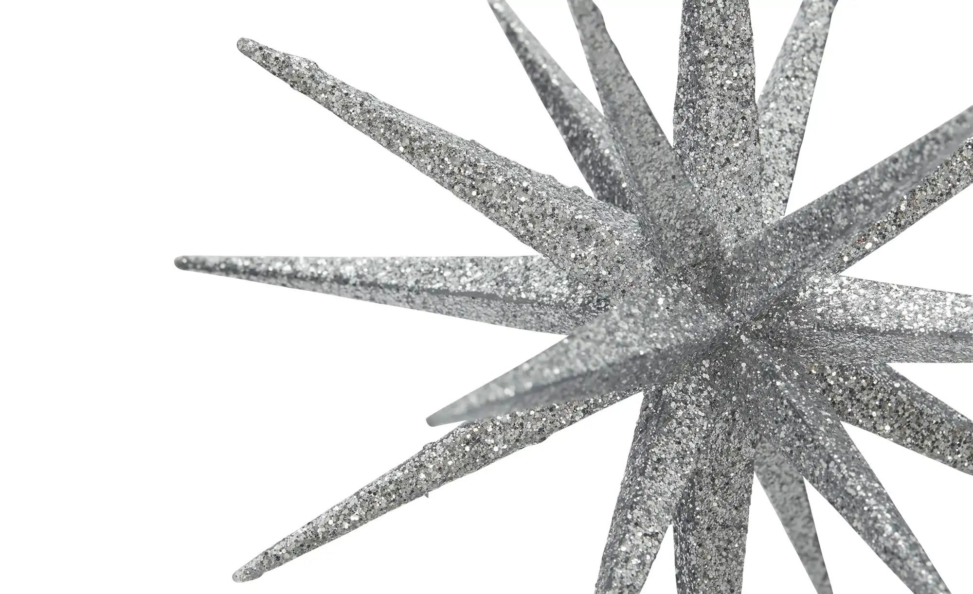 Thumbnail - Sternanhänger  2er Set   ¦ silber ¦ Kunststoff ¦ Maße (cm): H: 15  Ø: 15 Weihnachten - Höffner