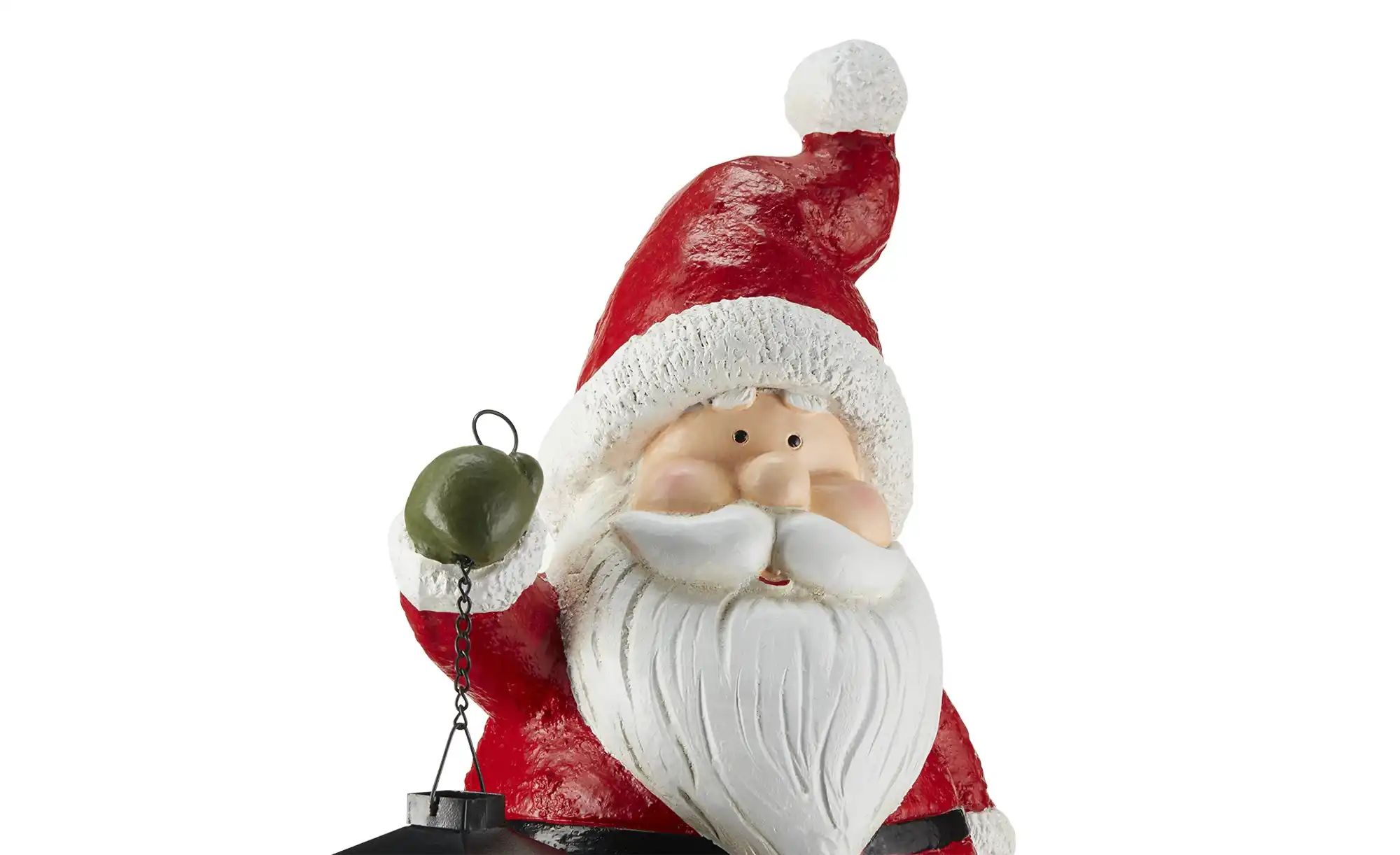 HOME STORY Santa Figur mit Laterne   ¦ rot ¦ Magnesia,Metall,Glas ¦ Maße (c günstig online kaufen