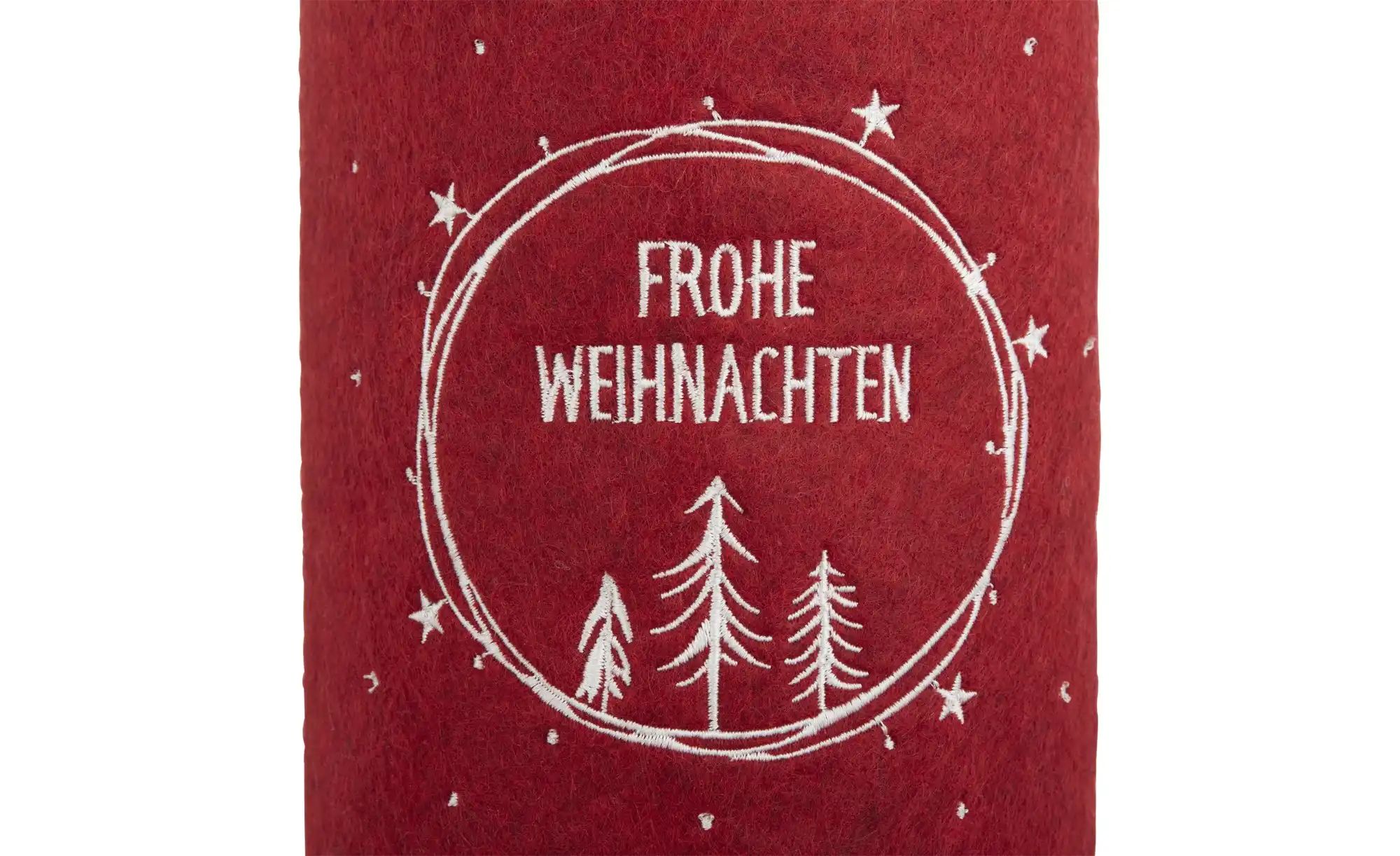 Thumbnail - HOME STORY Flaschenbeutel ¦ rot ¦ Filz ¦ Maße (cm): H: 45 Ø: 11 Aufbewahrung > Taschen & Beutel - Höffner
