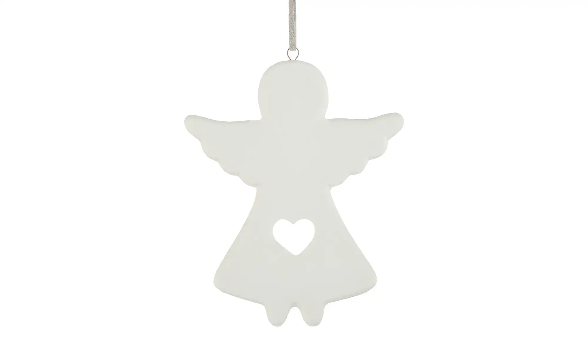 Thumbnail - HOME STORY Anhänger Engel 2er Set ¦ weiß ¦ Porzellan ¦ Maße (cm): H: 9,5 Ø: 8 Weihnachten - Höffner