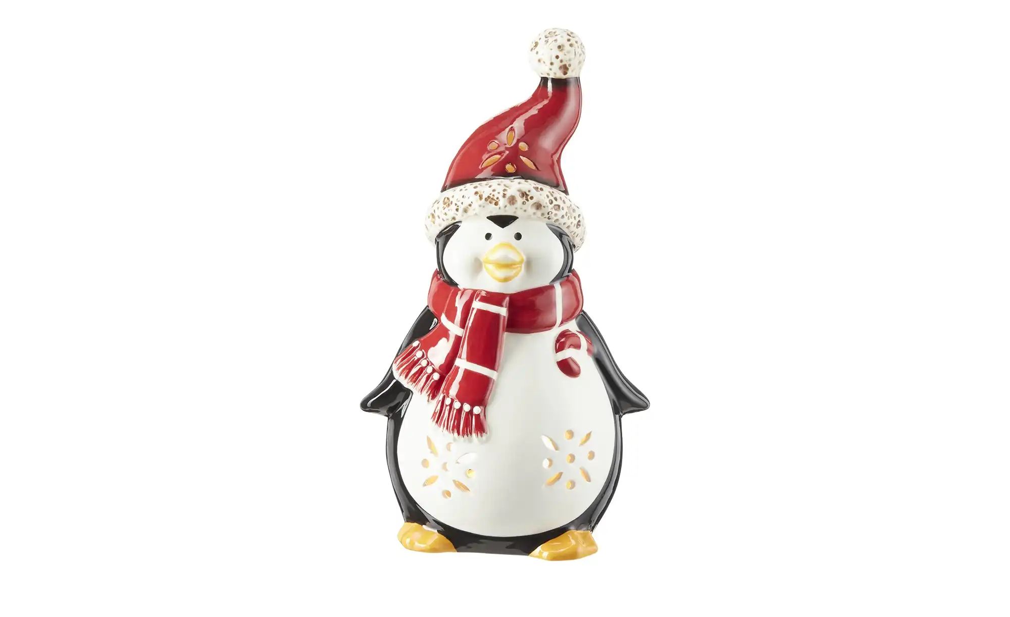 HOME STORY Teelichthalter Pinguin ¦ mehrfarbig ¦ Dolomite ¦ Maße (cm): B: 1 günstig online kaufen