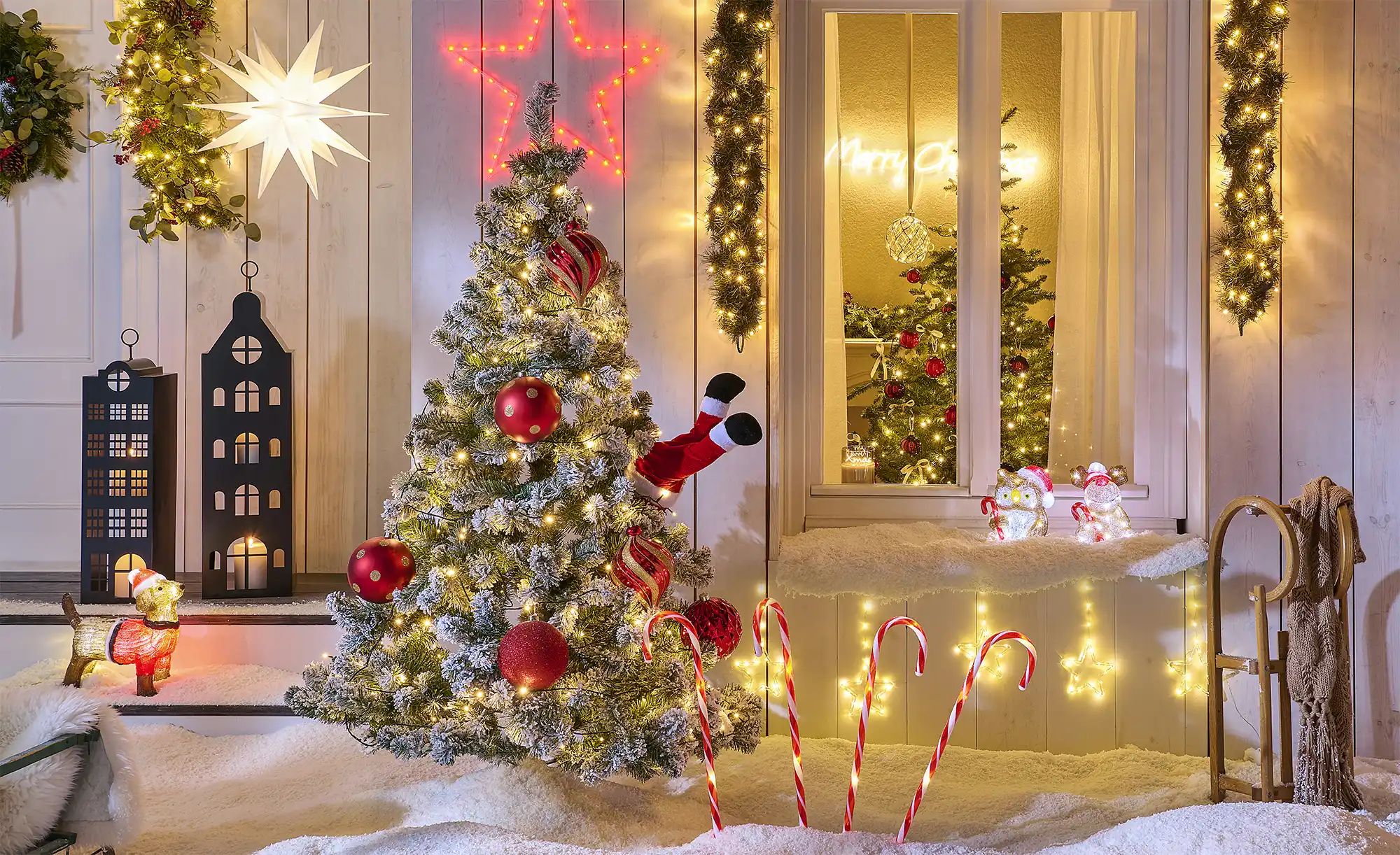 LED Zuckerstange  4er-Set   ¦ rot ¦ Maße (cm): H: 74 Lampen & Leuchten > Au günstig online kaufen