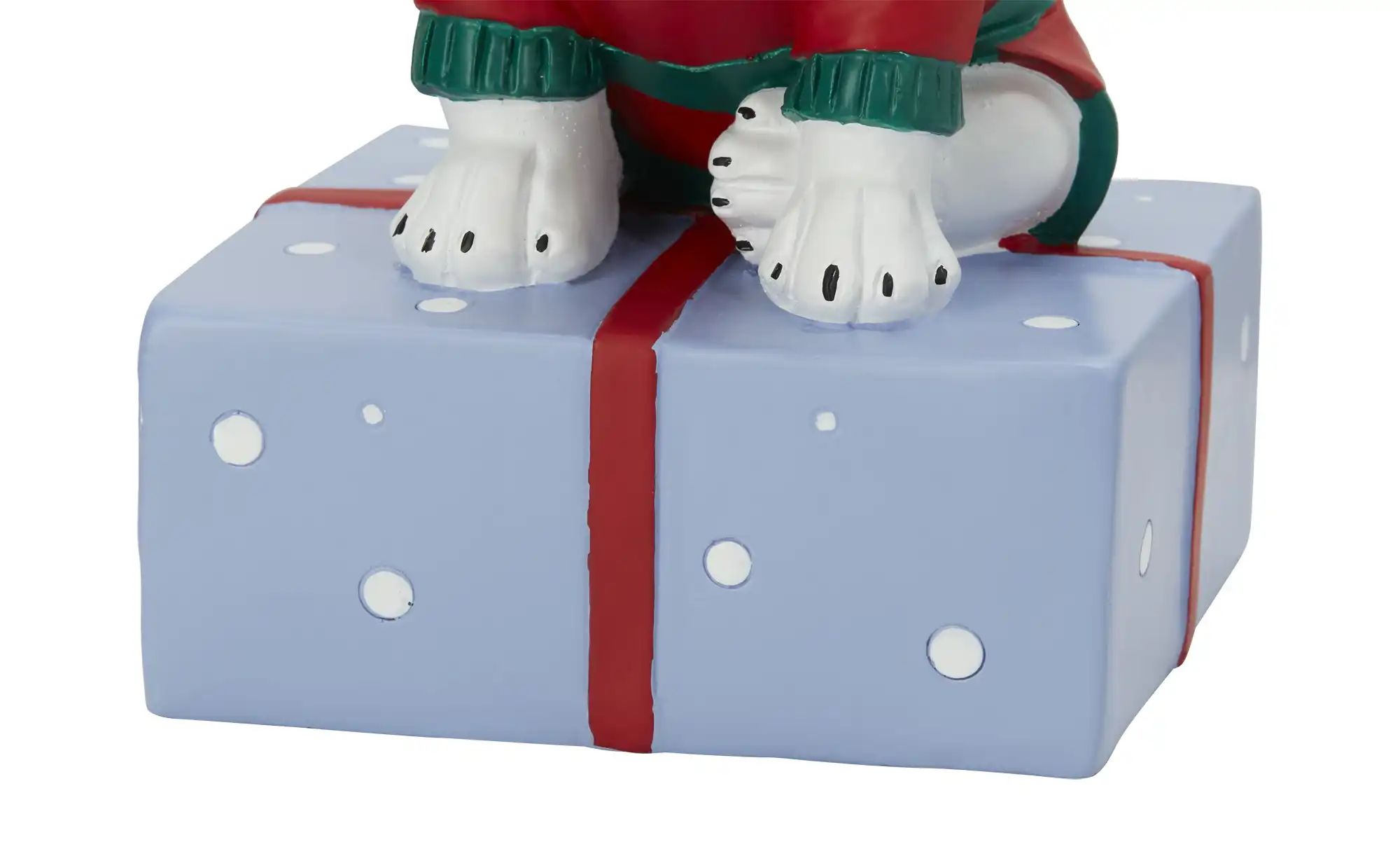 Thumbnail - HOME STORY Deko Figur Hund mit Geschenke ¦ mehrfarbig ¦ Polyresin (Kunstharz) ¦ Maße (cm): B: 10,2 H: 10,2 T: 22.9 Wei...