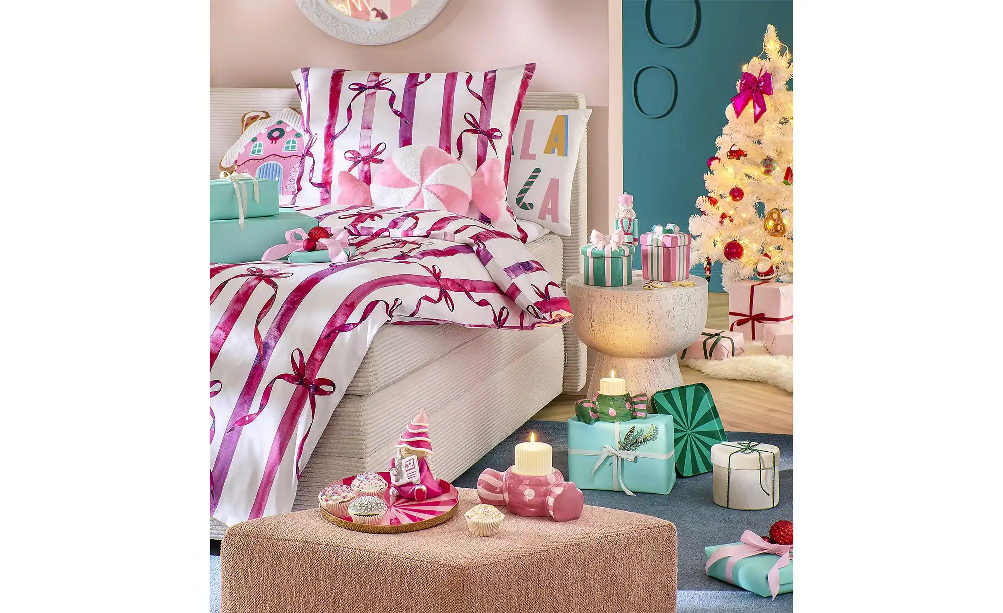 Thumbnail - HOME STORY Keksdose Geschenk ¦ rosa/pink ¦ Dolomite ¦ Maße (cm): B: 11,4 H: 15,2 T: 11.4 Weihnachten - Höffner